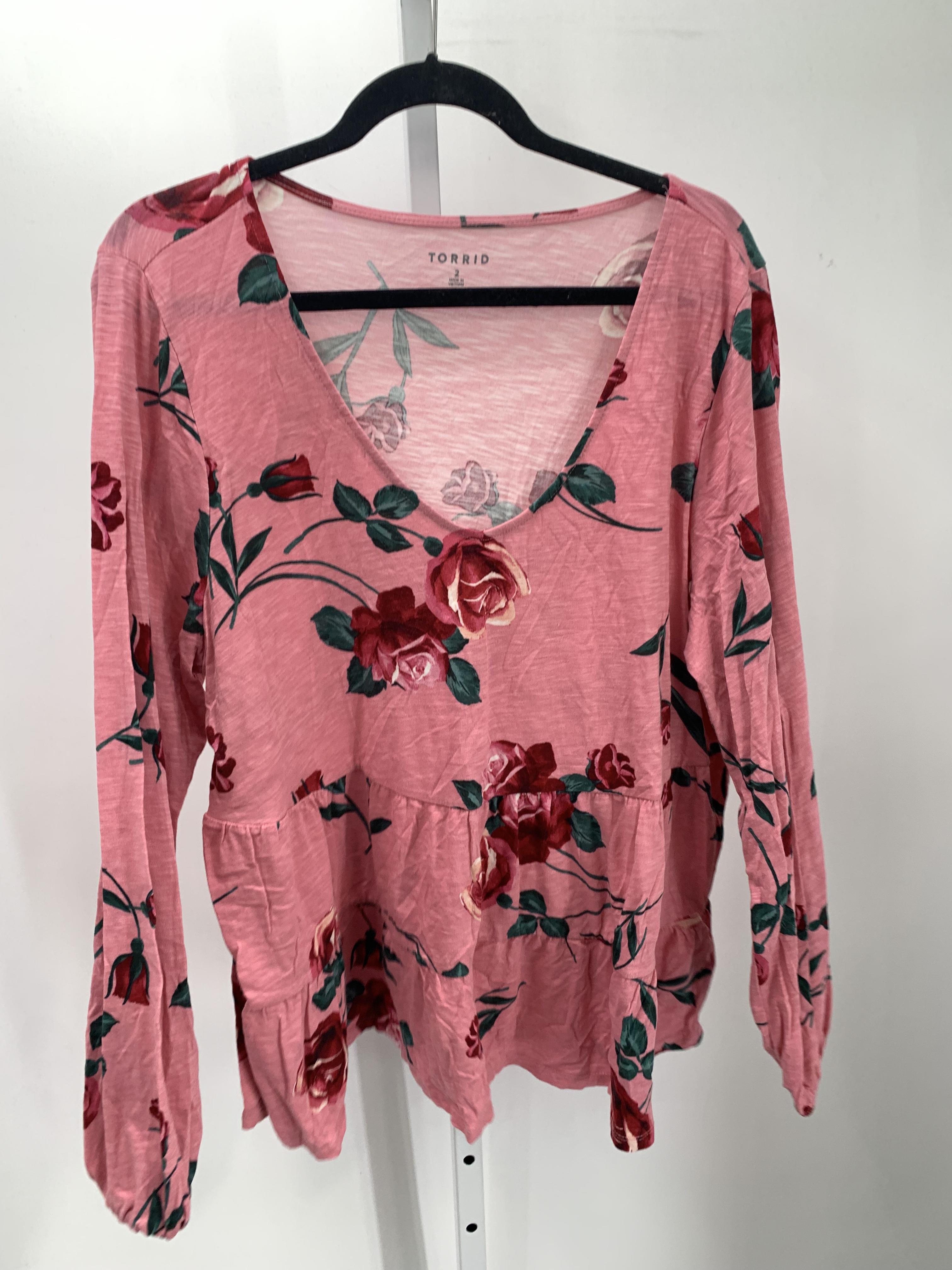Torrid Size 2X Womens Long Sleeve Shirt