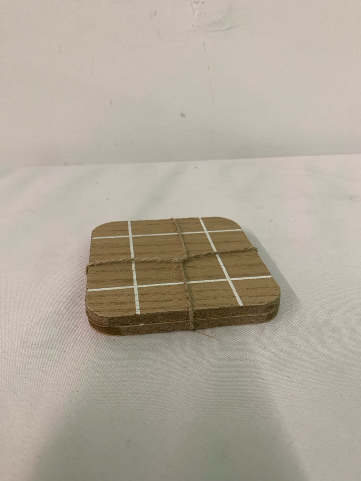 NIP 4 WOOD COASTERS.