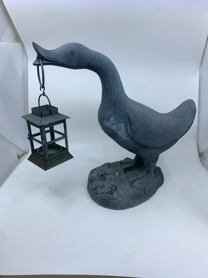 GARDEN DUCK TEA LIGHT HOLDER.