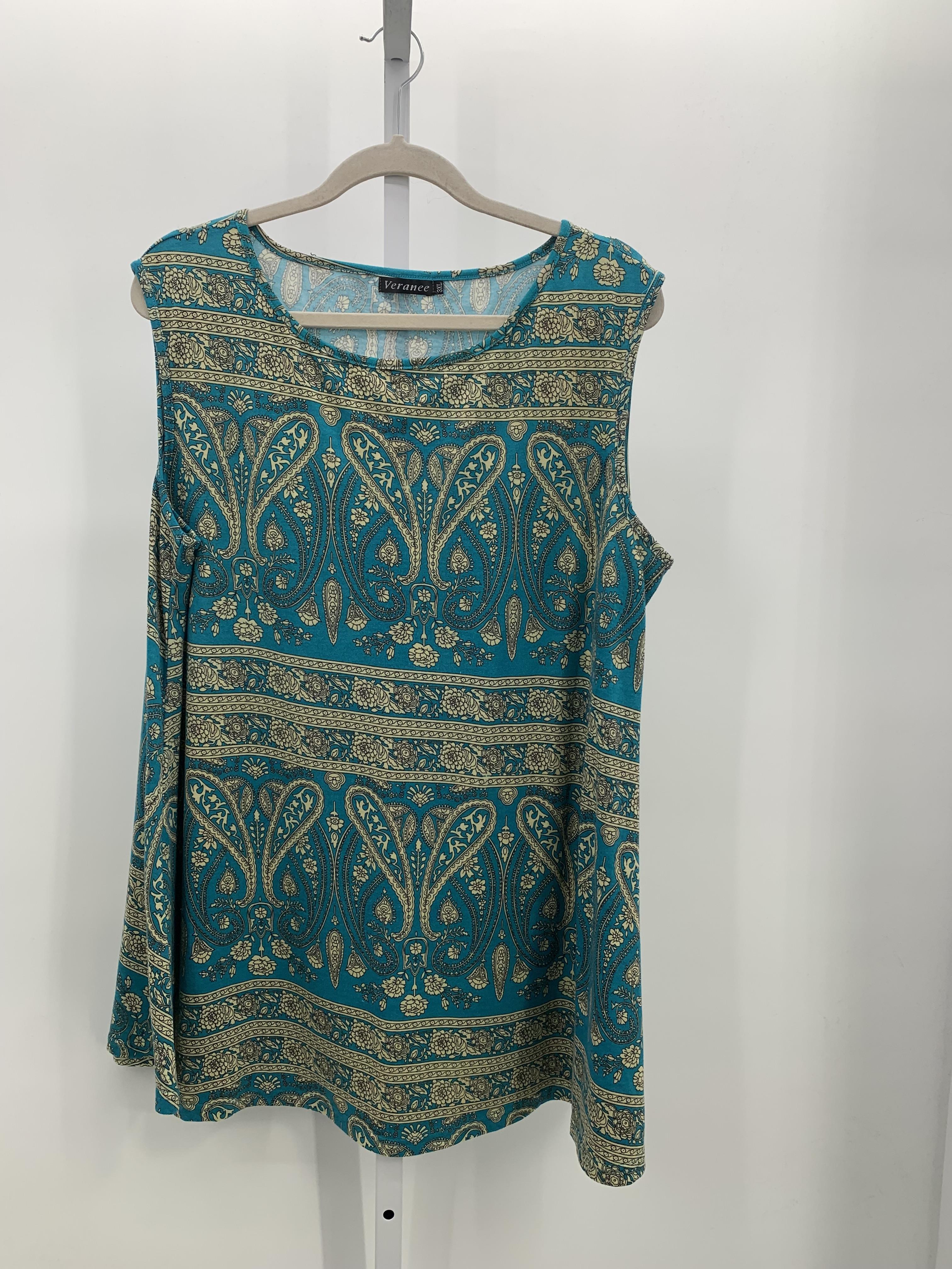 Size 3X Womens Sleeveless Shirt