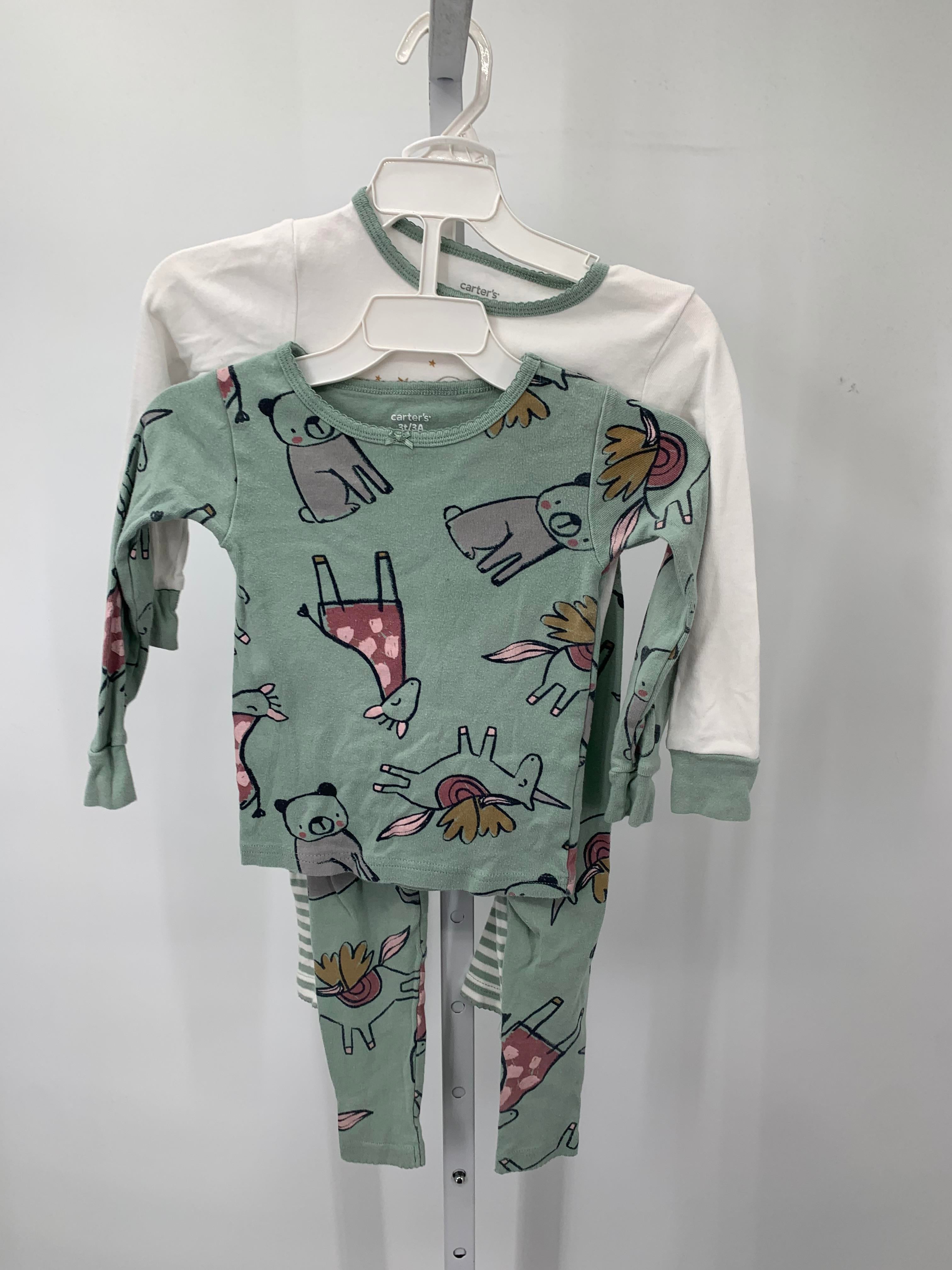Carters Size 3T Girls Pajamas