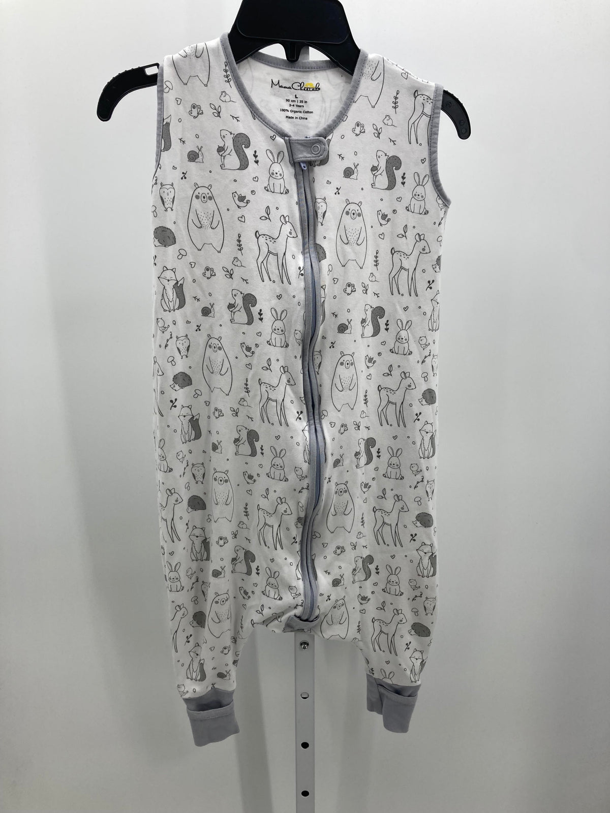 GREY ANIMALS ZIP KNIT.