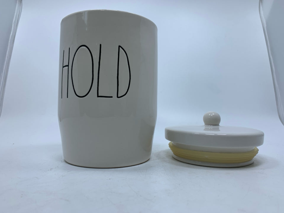 "HOLD" CANISTER.