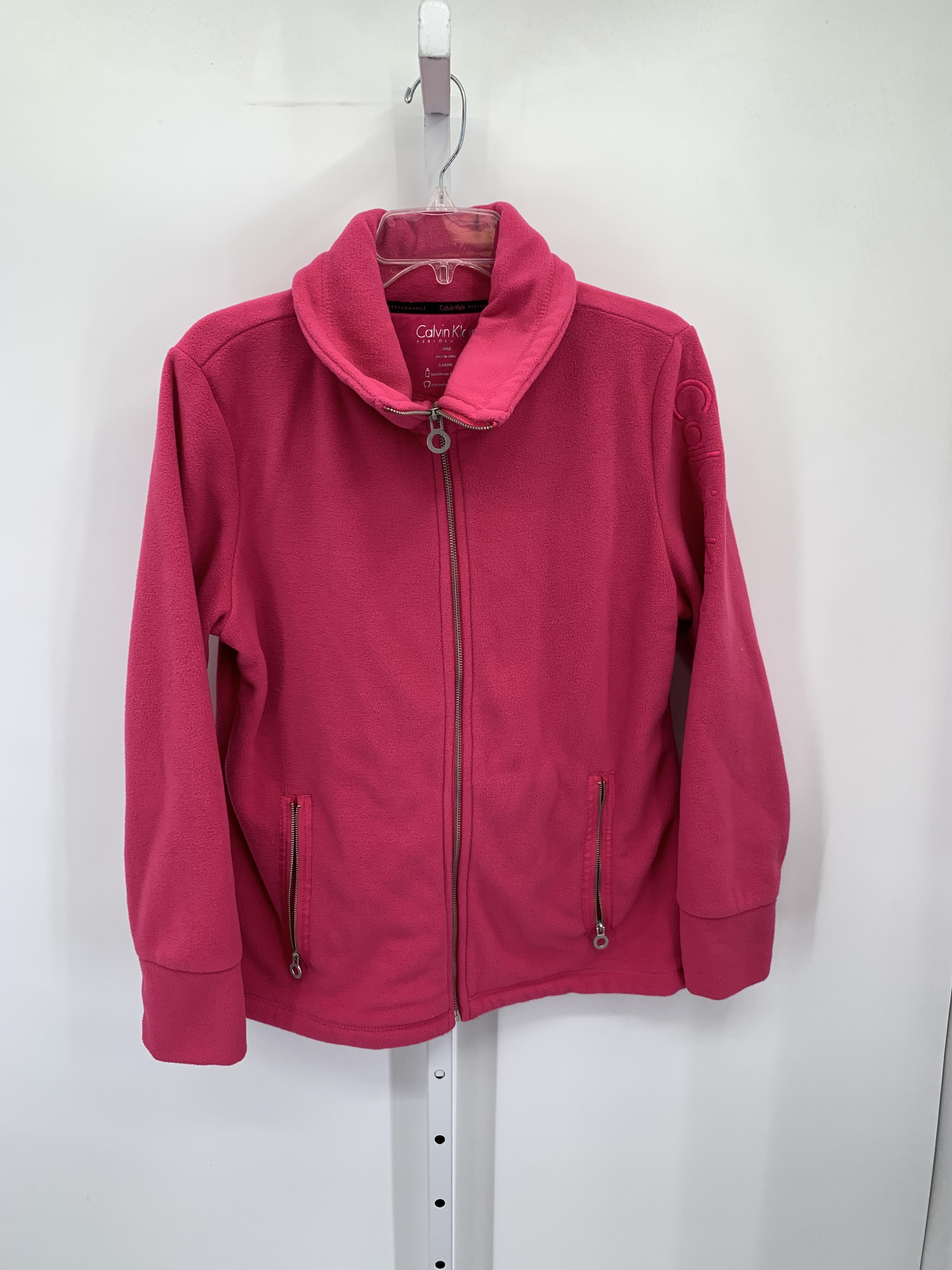 Calvin Klein Size Large Misses Fleece Jacket