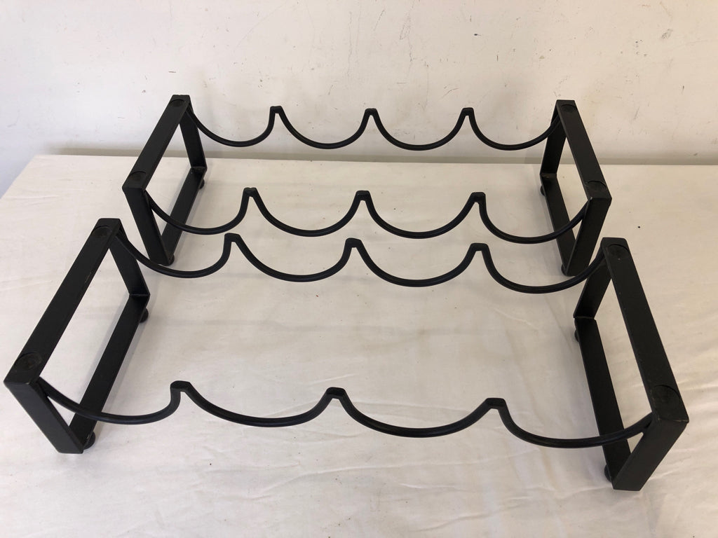 2PC STACKING WINE RACK.