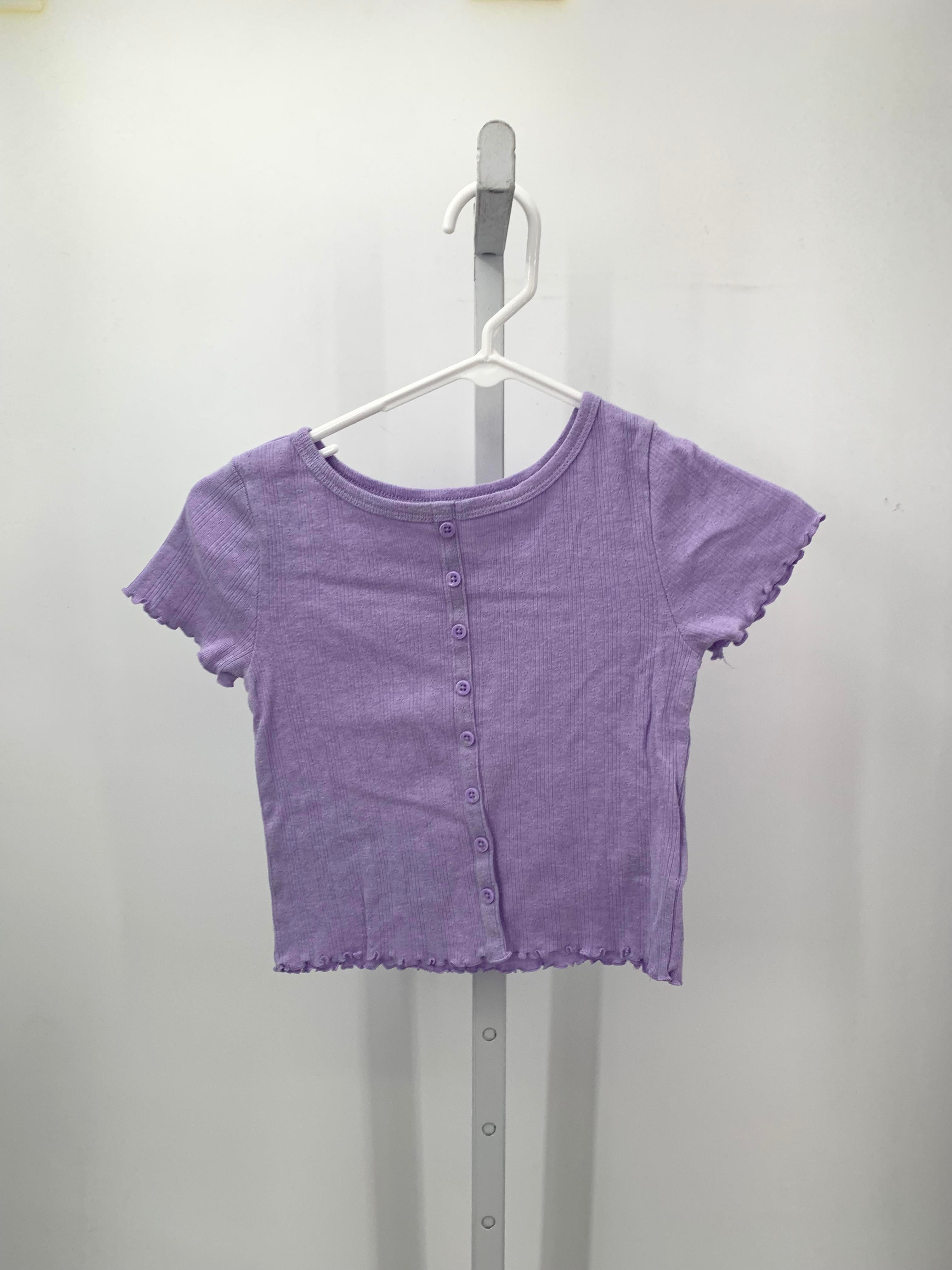 Wonder Nation Size 7-8 Girls Short Sleeve Shirt