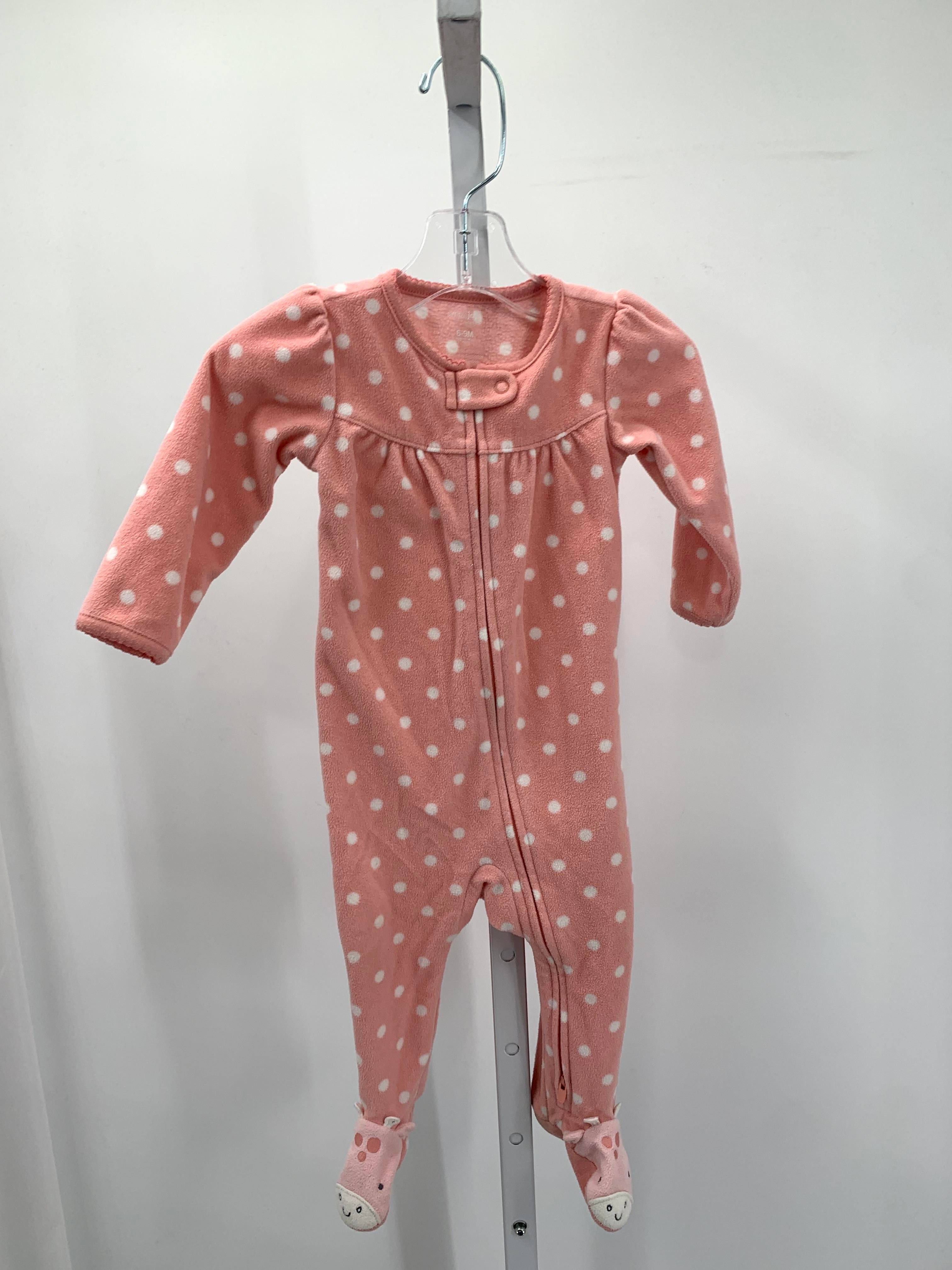 Simple Joys Size 6-9 mon Girls Long Slv. Romper