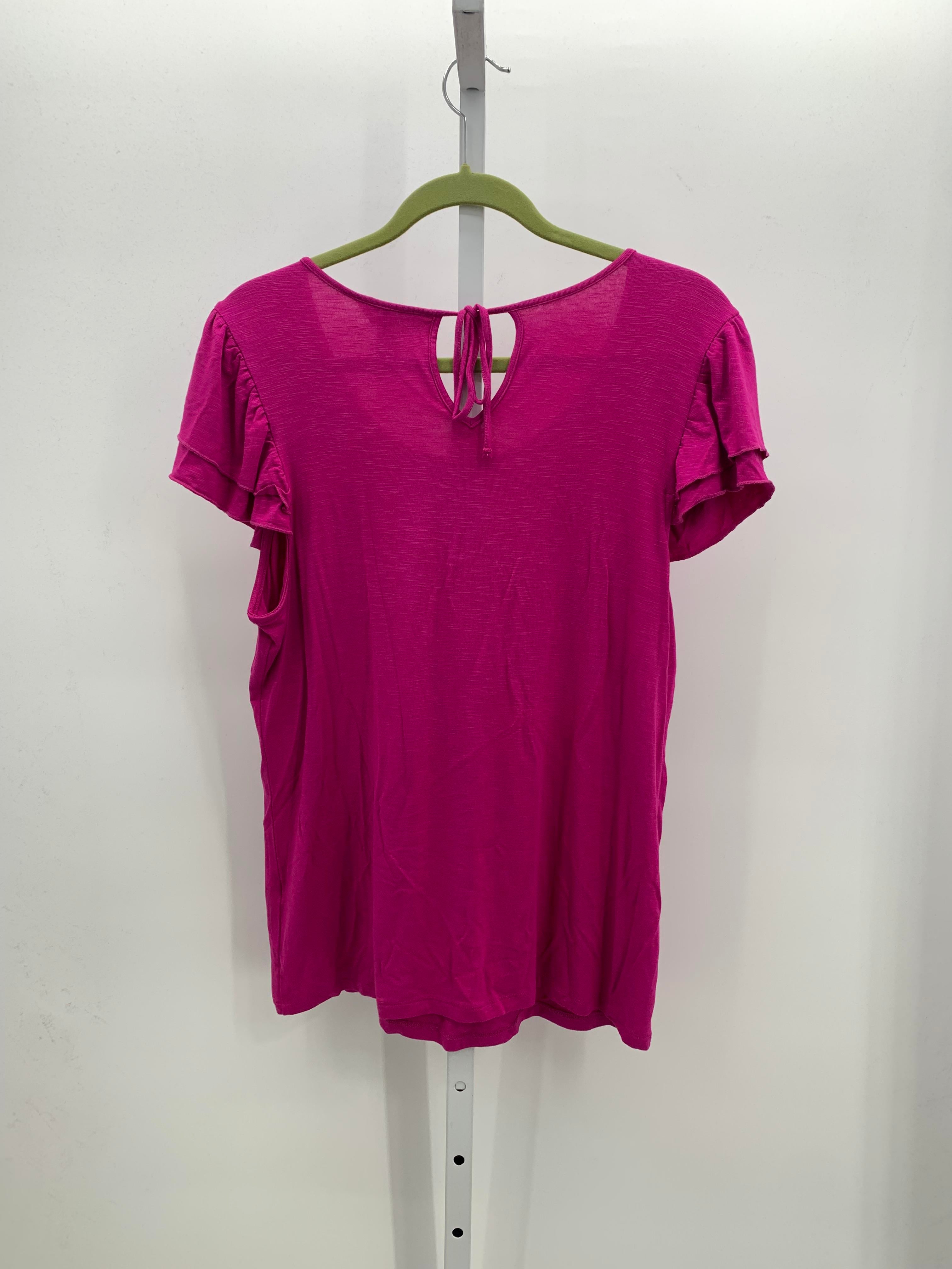 Christopher & Banks Size Large Petite Petite Short Sleeve Shirt
