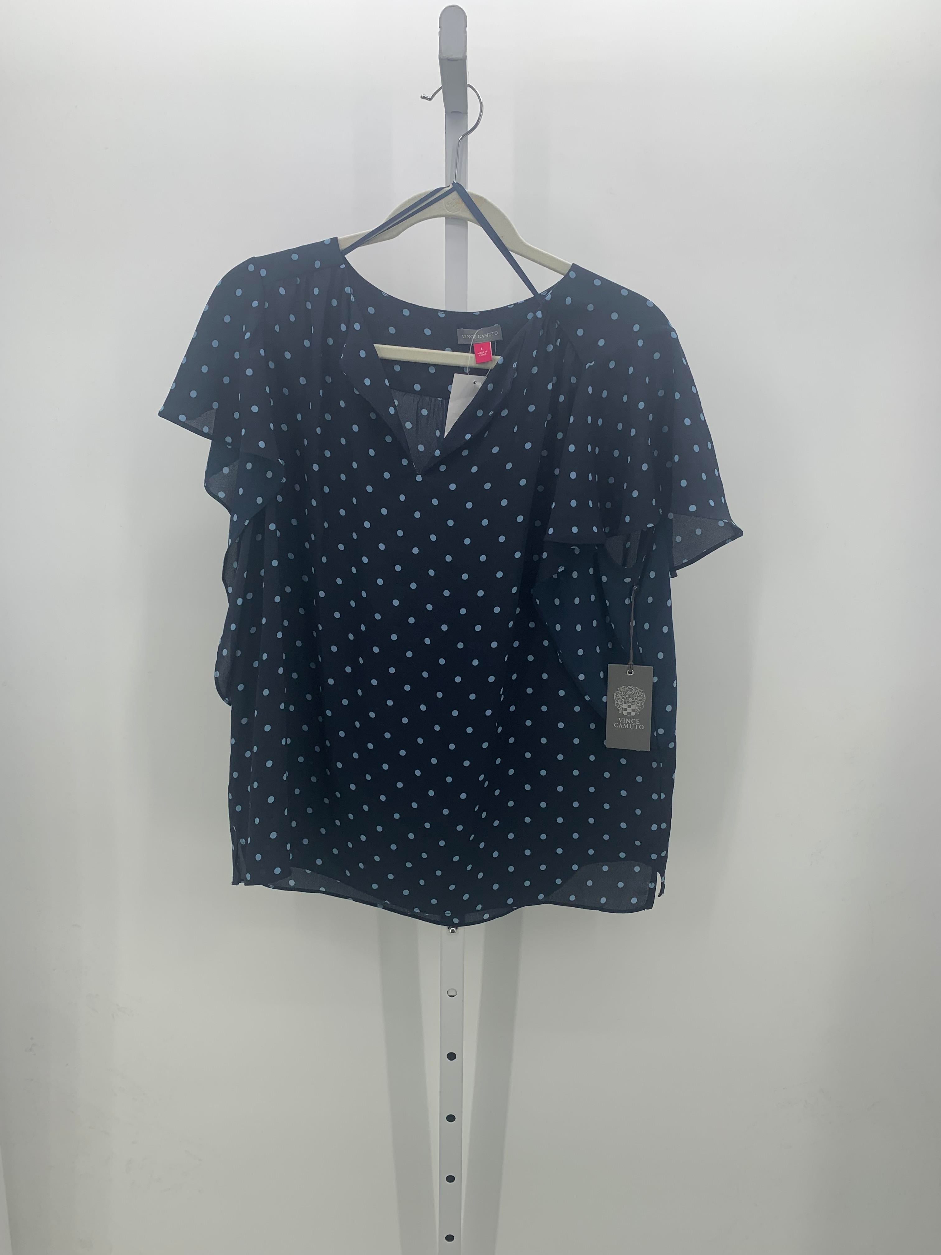 Vince Camuto Size Large Misses Short Sleeve Shirt