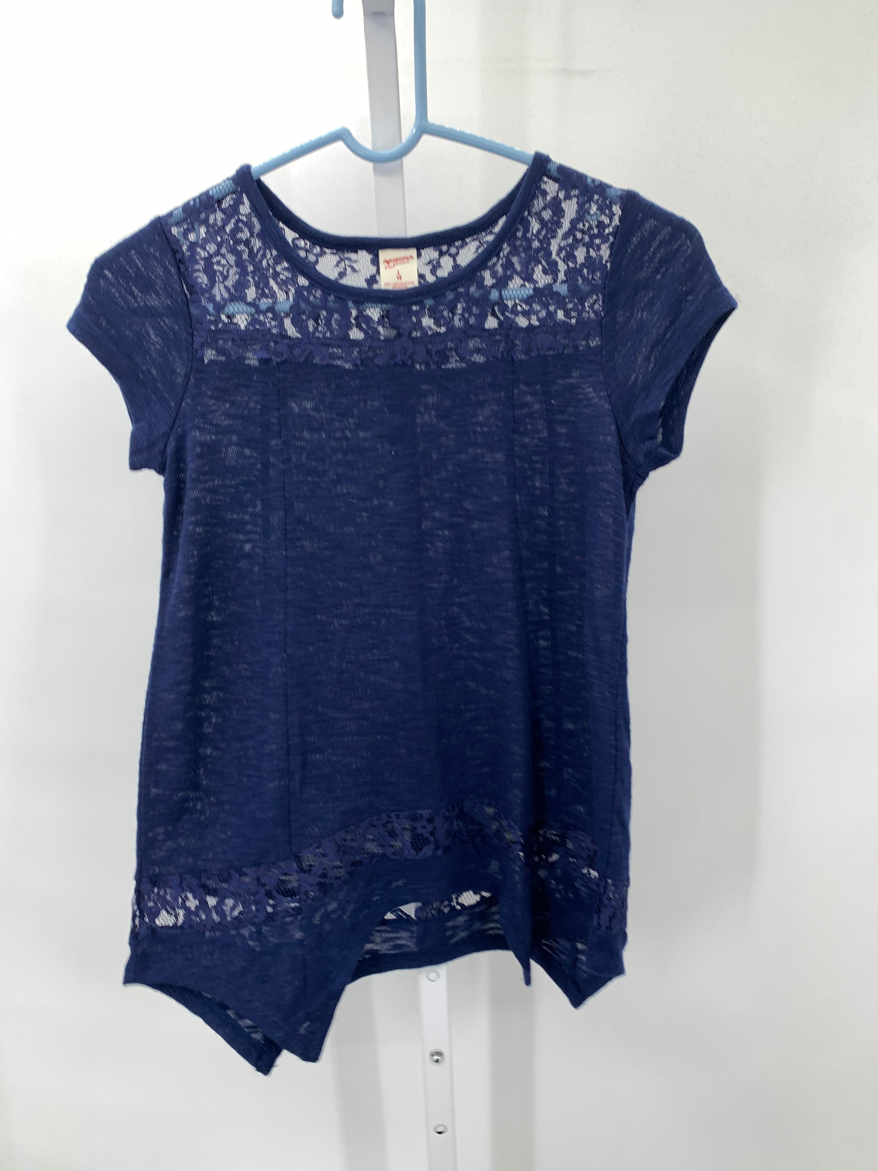 Arizona Size 14 Girls Short Sleeve Shirt
