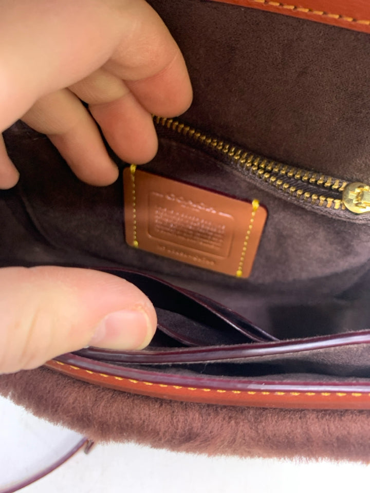 Coach C0704 Hutton Shoulder Bag w Patchwork & Sleeper Dust Bag