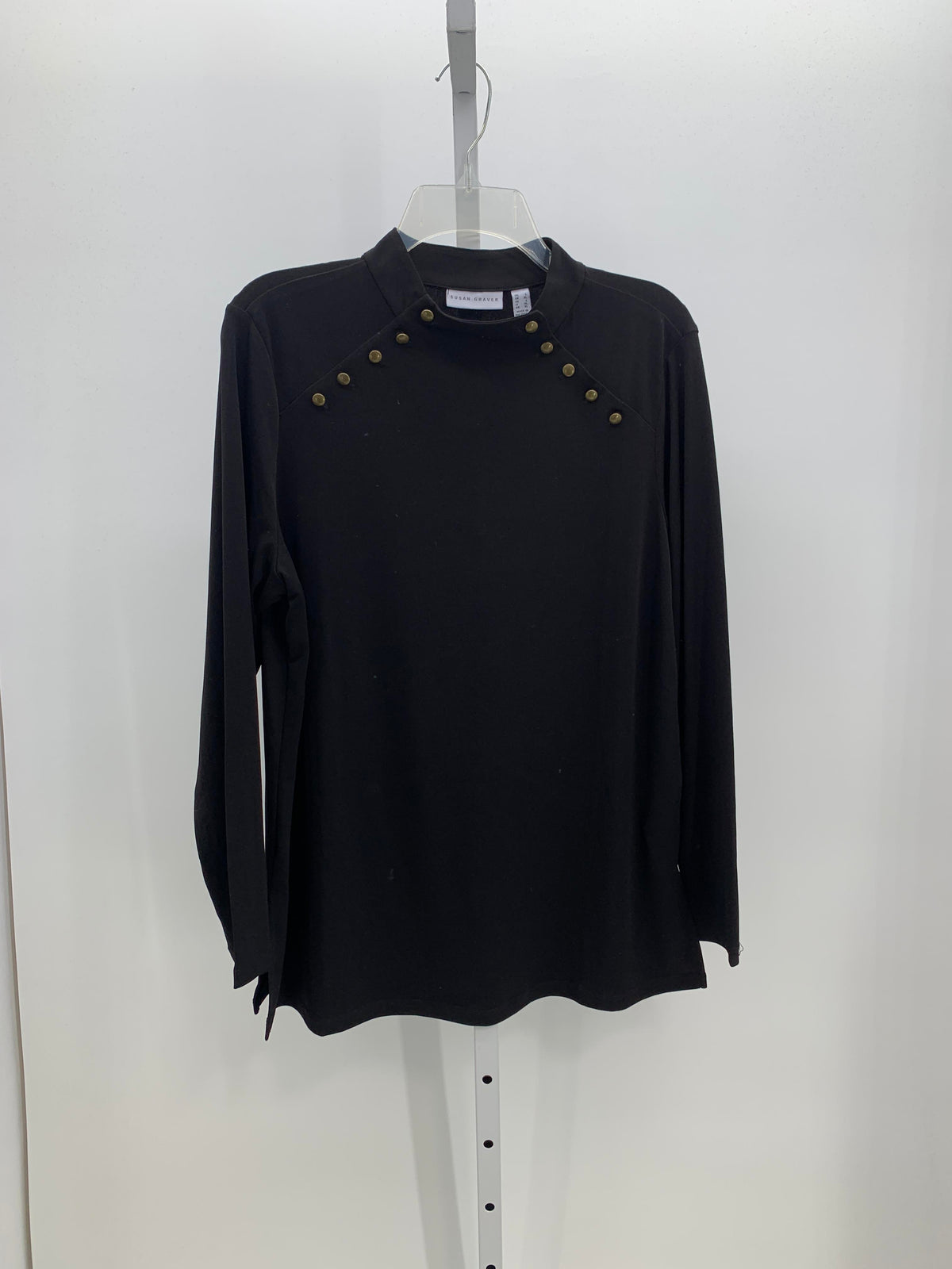 Susan Graver Size Large Misses Long Sleeve Shirt