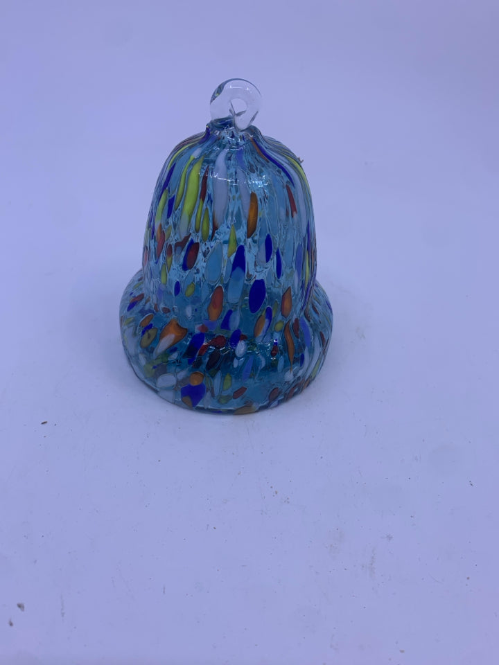 BLOWN GLASS BELL.