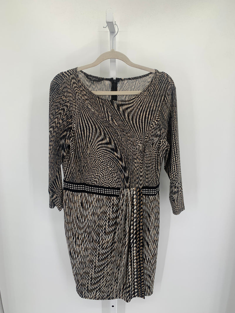 Nine West Size 14 Misses Long Sleeve Dress