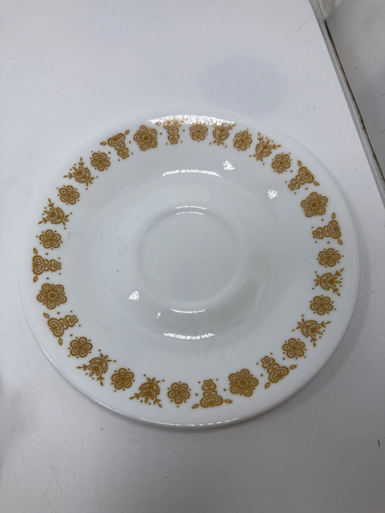 8PC VTG CORELLE BUTTERFLY CUPS/SAUCER SRV.
