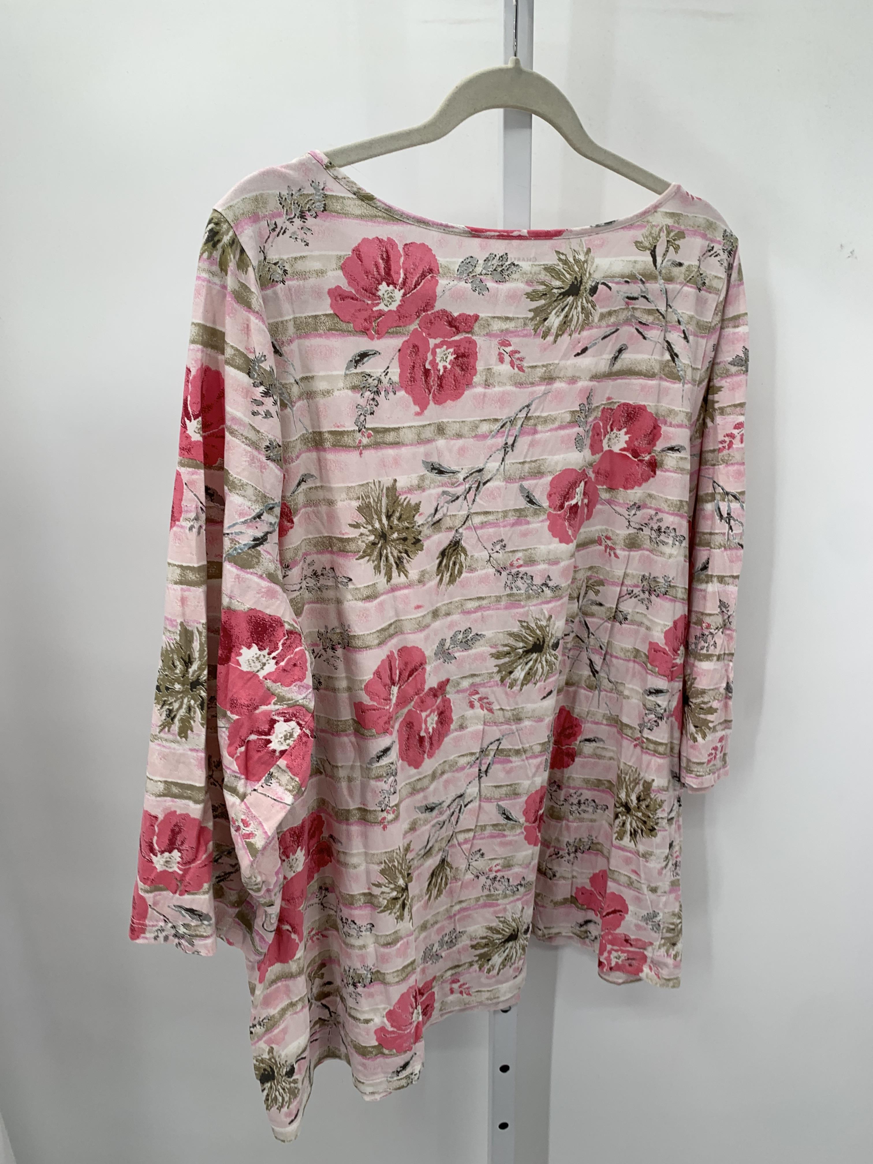 Charter Club Size 3X Womens 3/4 Sleeve Shirt