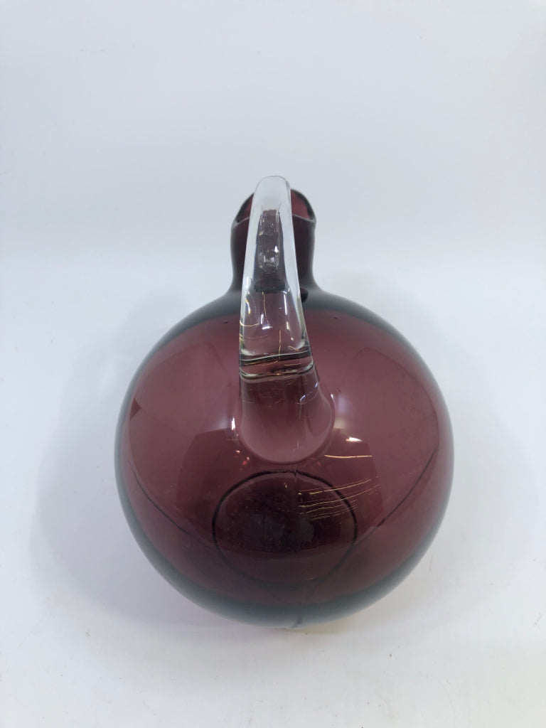CAMBRIDGE GLASS TILT BALL DECANTER.
