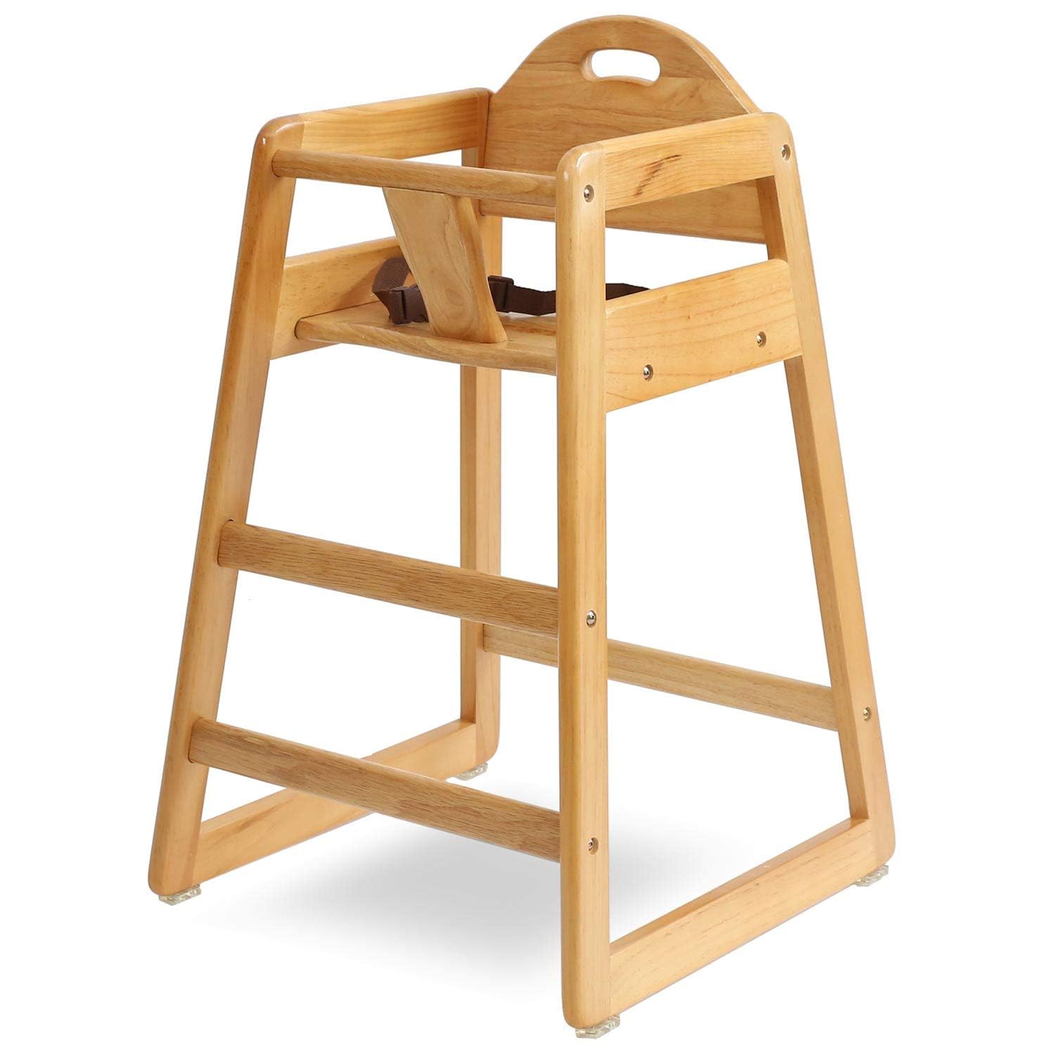 American LA Baby Commercial Grade Stack-Able Solid Wood High Chair