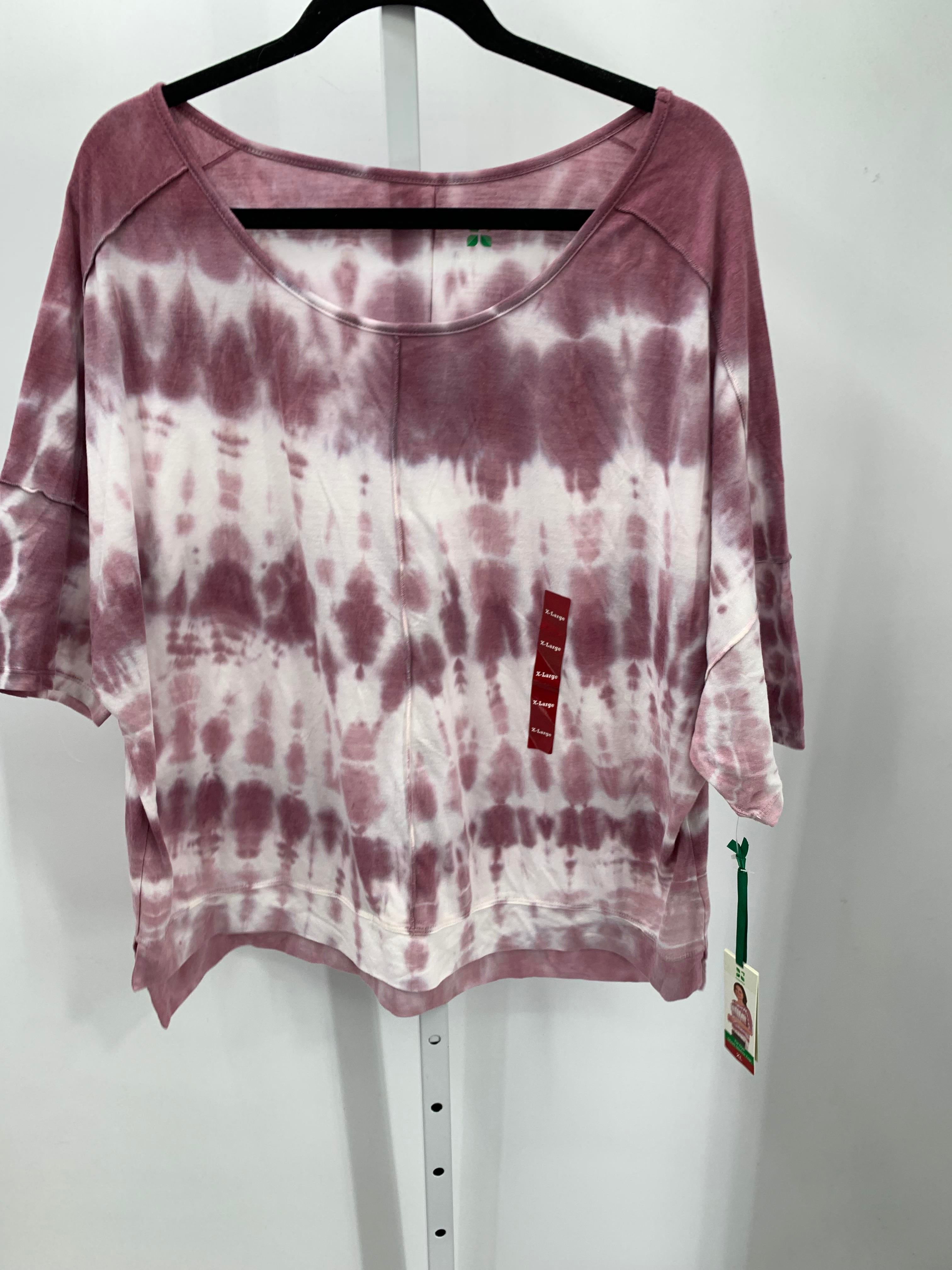 Green Tea Size Extra Large Misses Short Sleeve Shirt