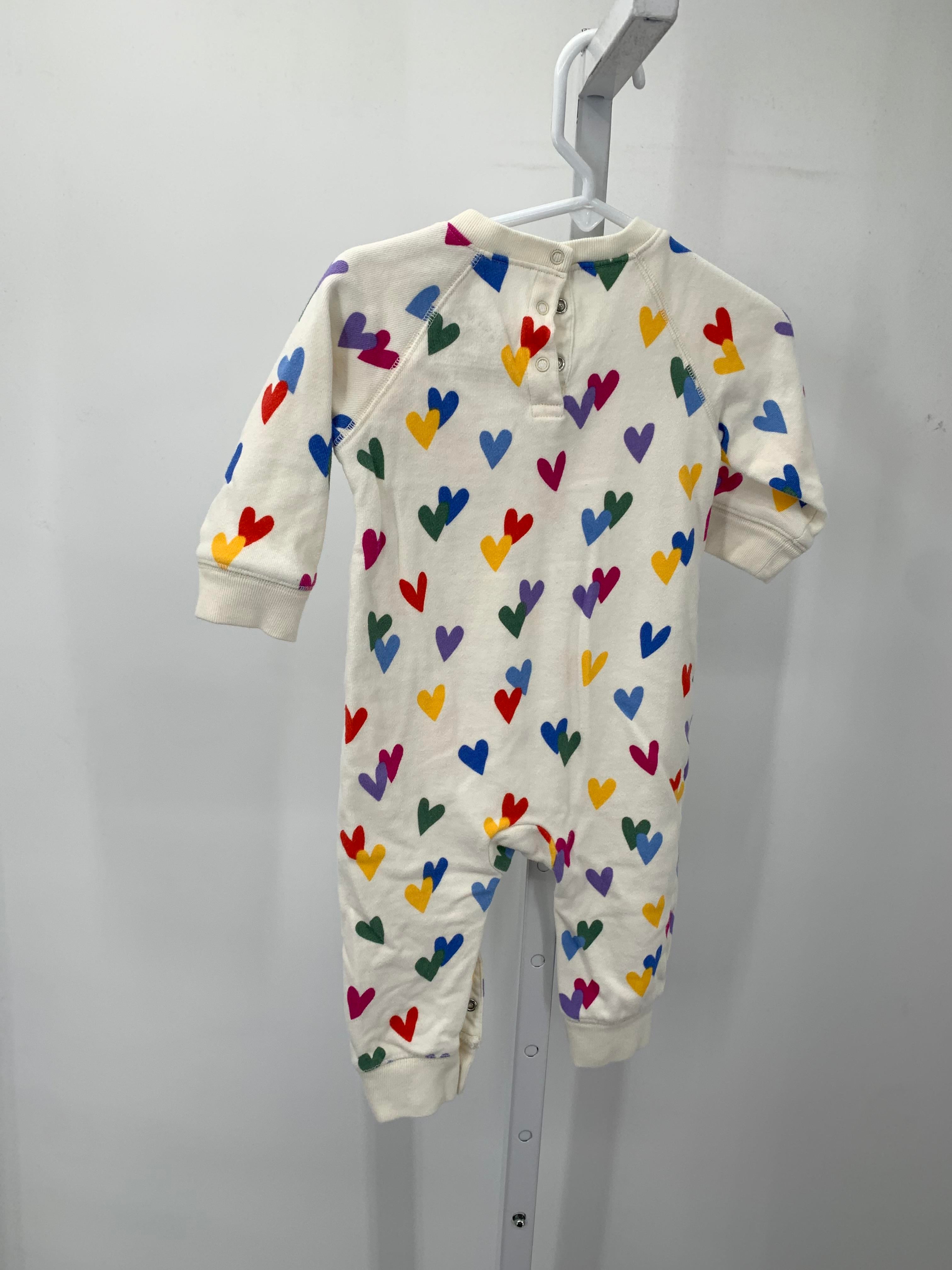 primary Size 6-12 mon Girls Long Slv. Romper
