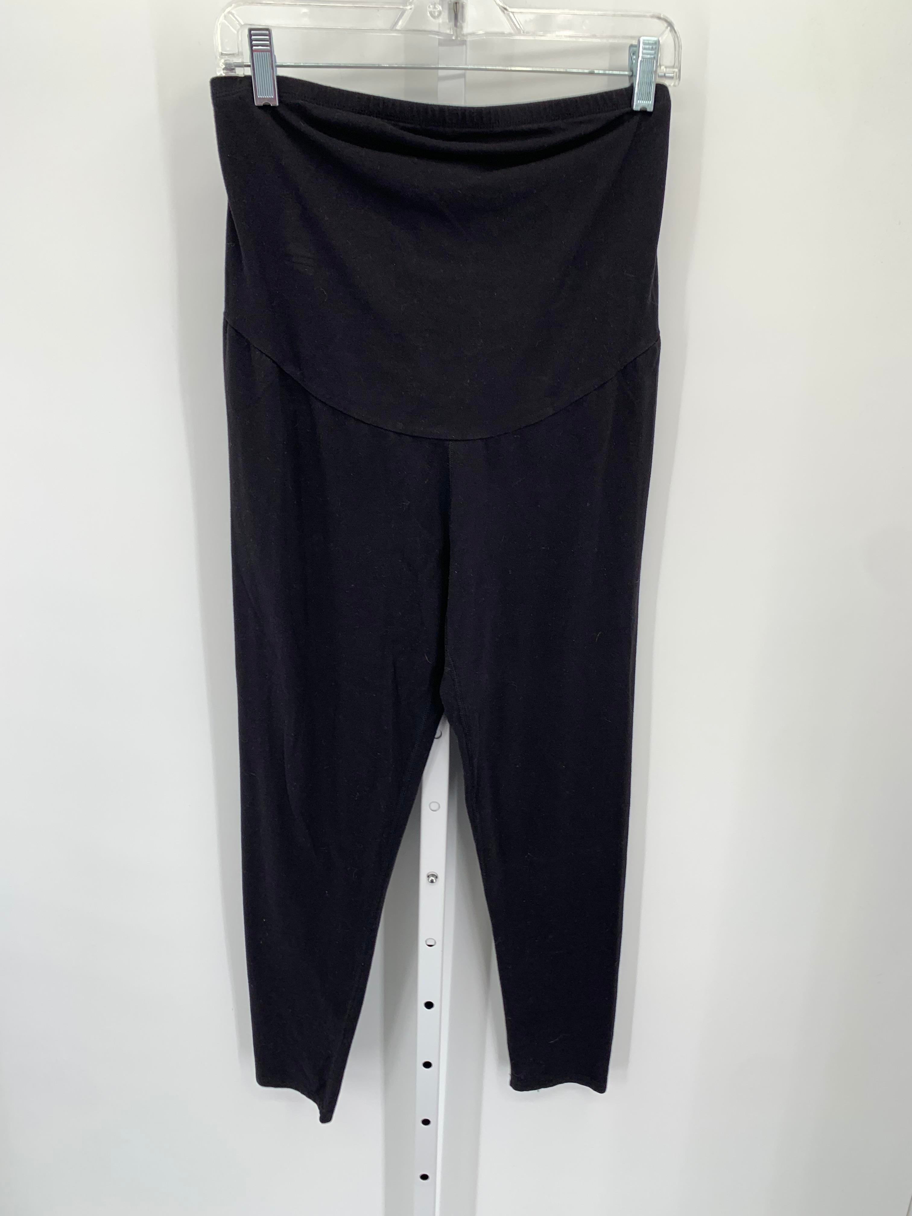 a:glow Black Size Large Maternity Pants