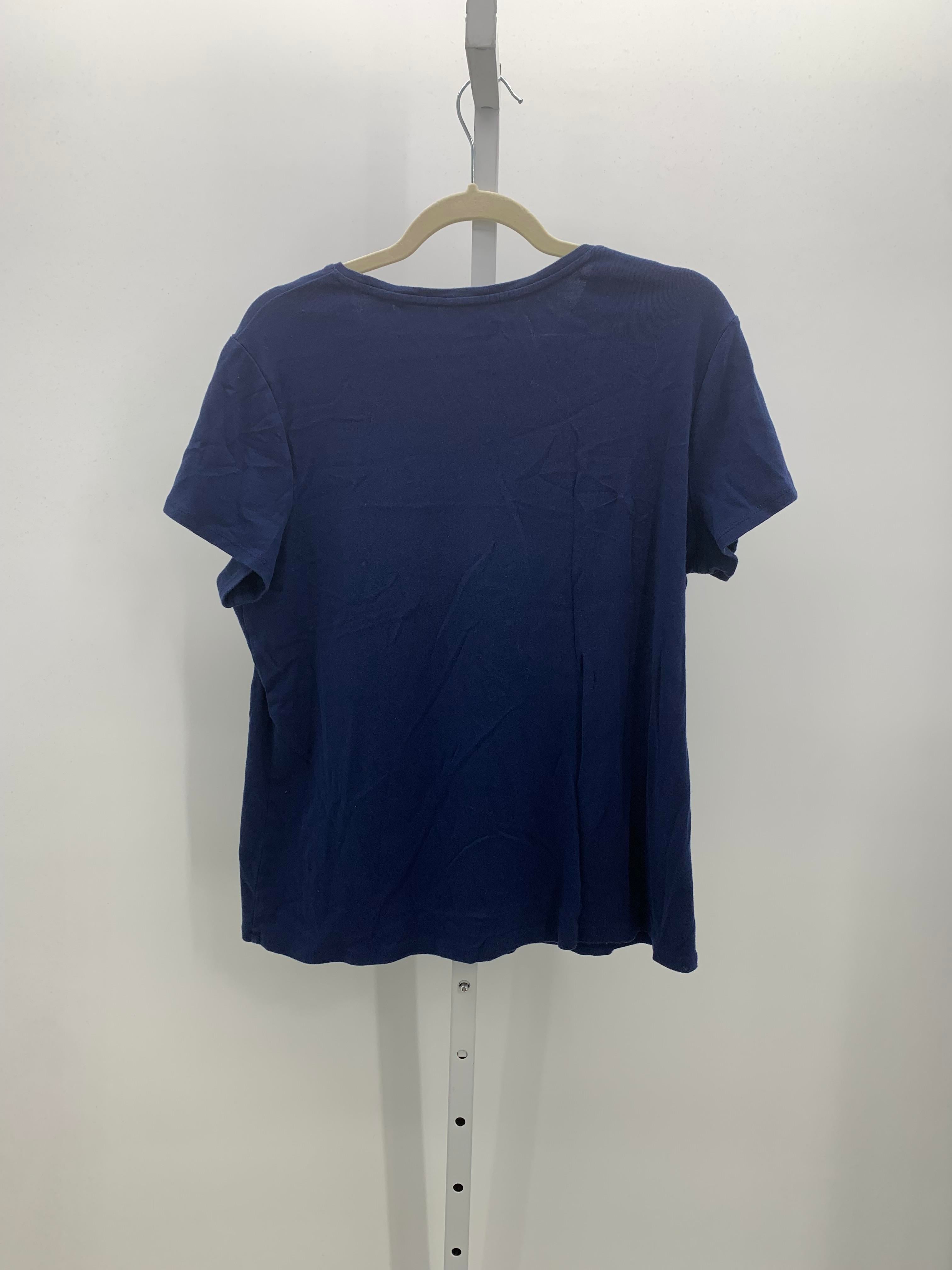 Croft & Barrow Size Extra Large Misses Short Sleeve Shirt