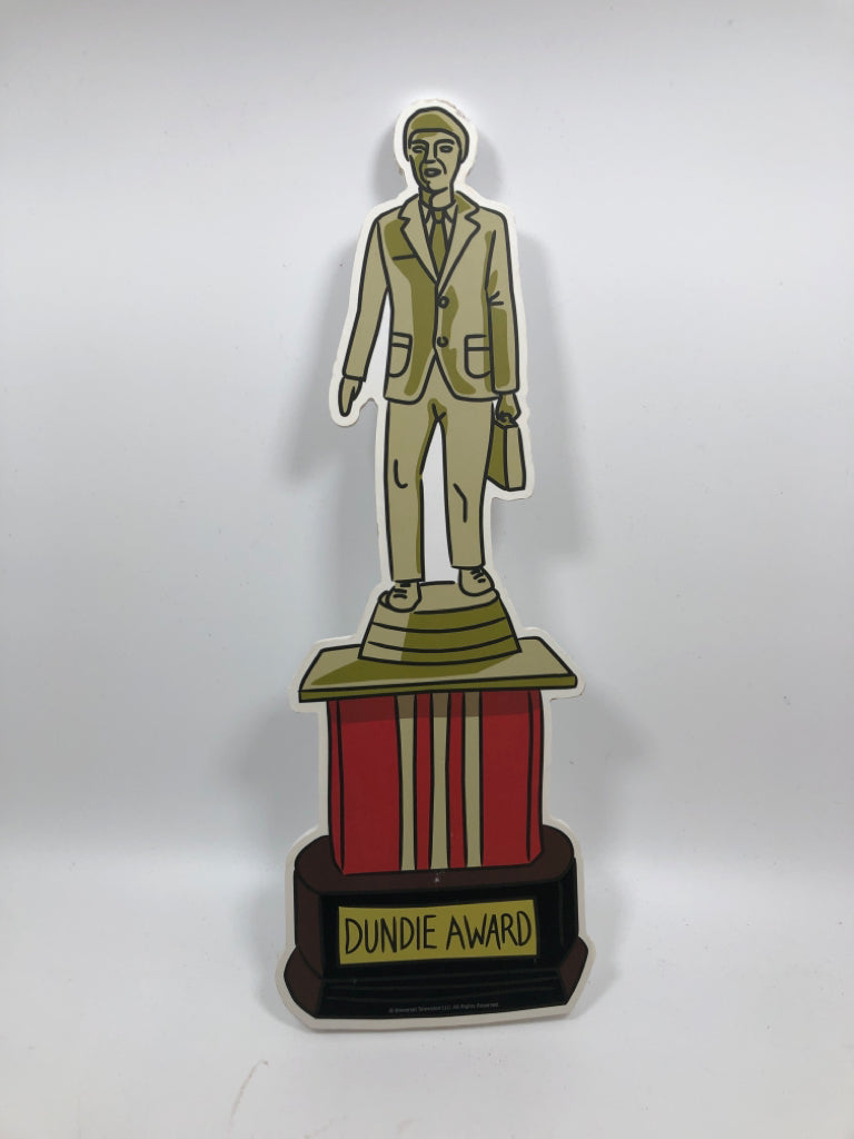 DUNDIE AWARD HANGING.