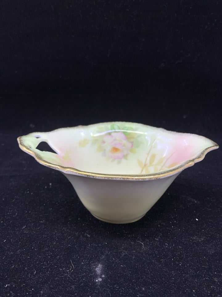 VTG BRIDAL ROSE BOWL.