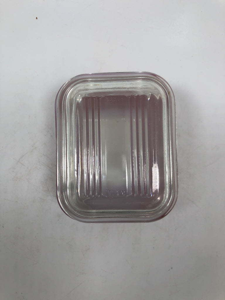 VTG SM RED DISH W/LID.