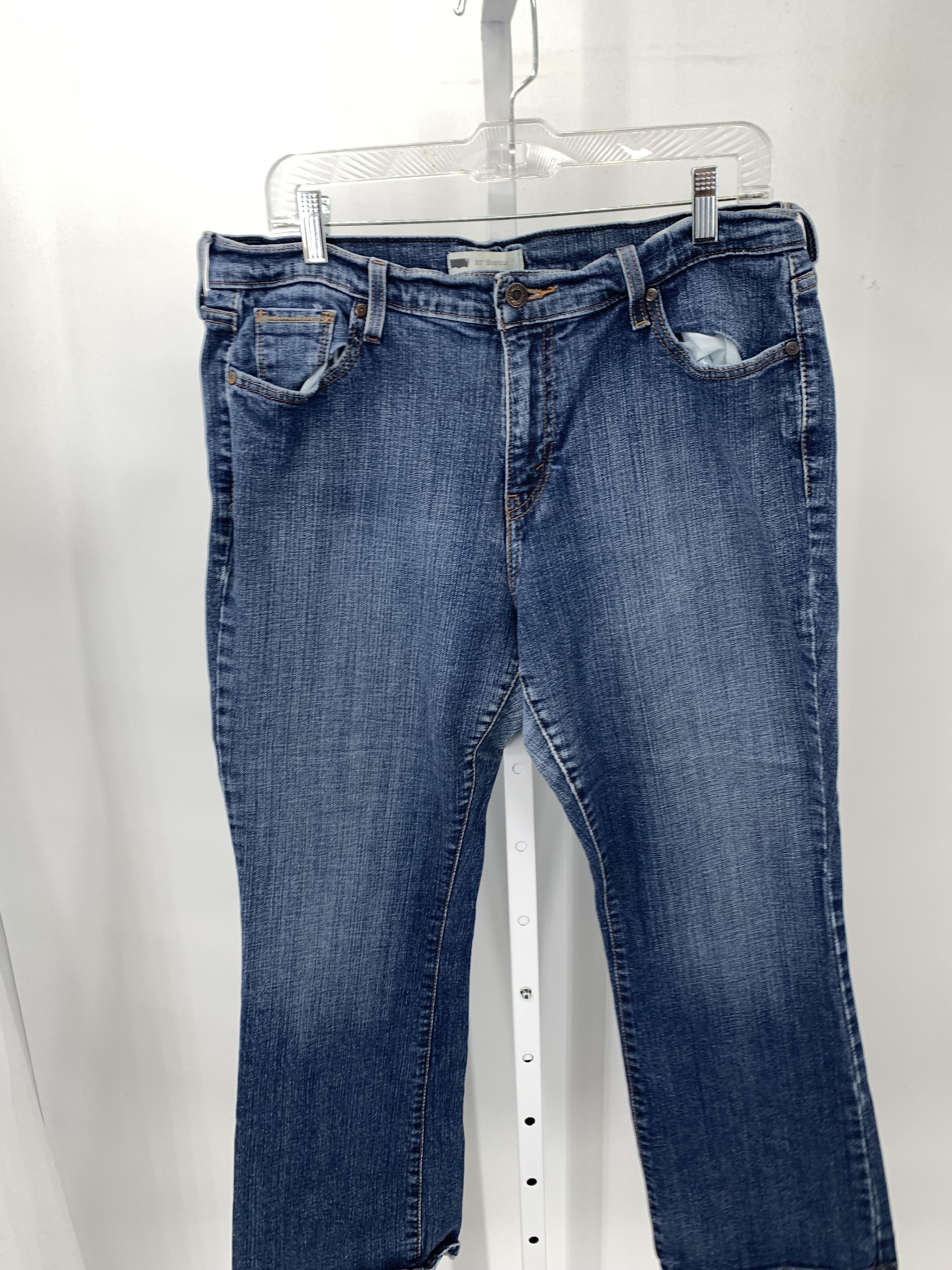 Levis Size 16 Short Misses Jeans