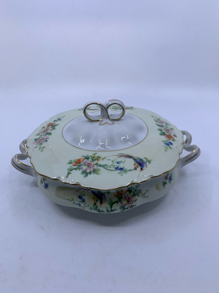 VTG ROUND SONGBIRD COVERED SERVER- HEINRICH & CO SELB.