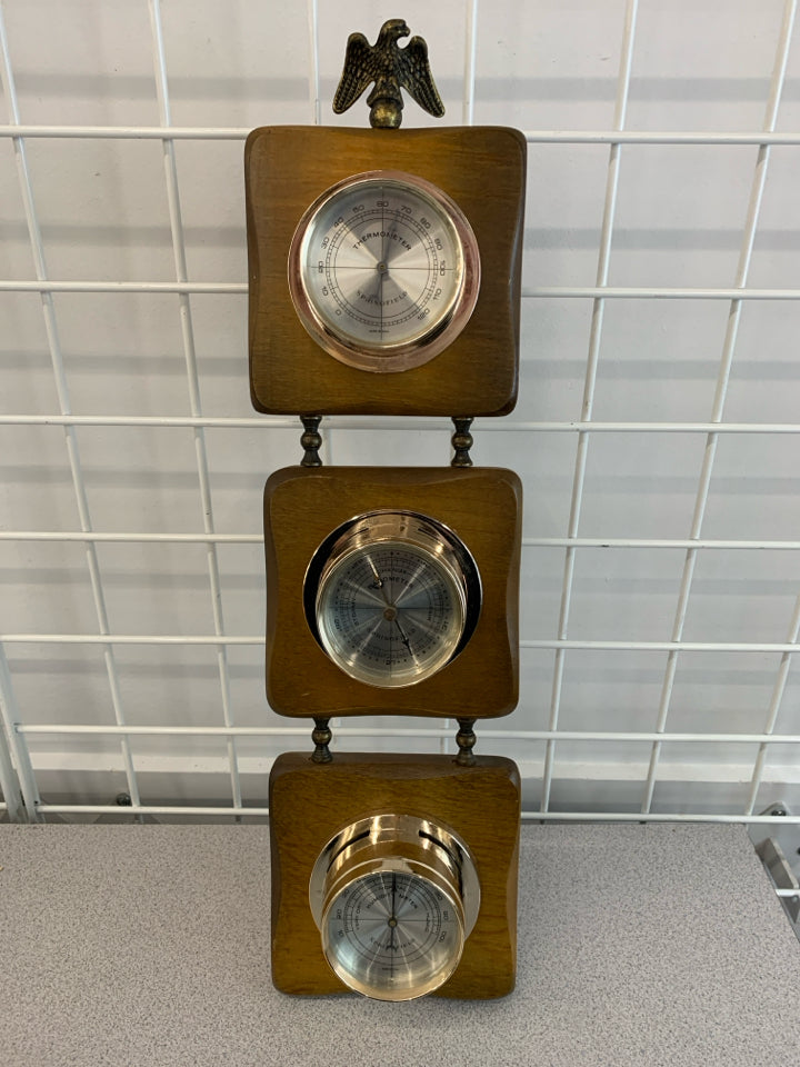 SPRINGFIELD VTG THERMOMETER BAROMETER.