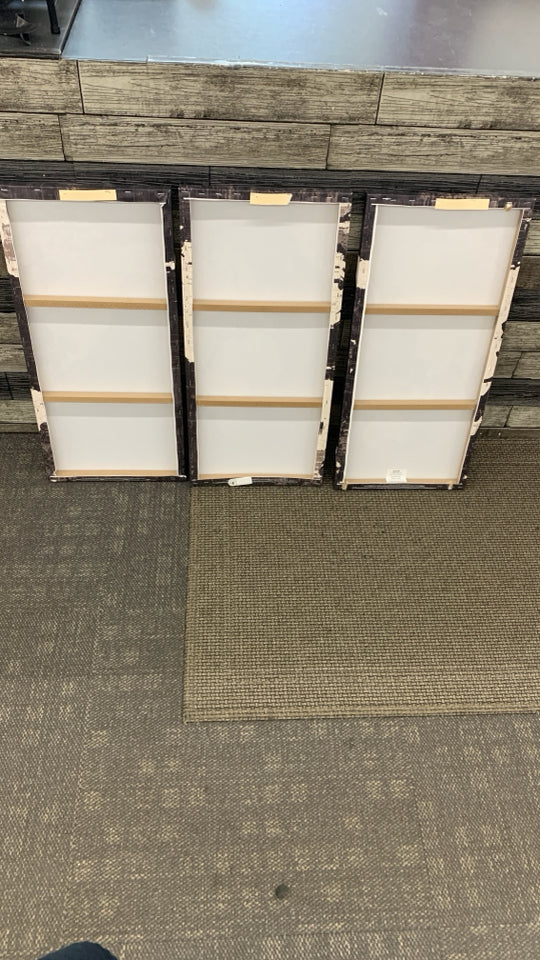 3PC WORLD ATLAS BLACK/WHITE CANVAS.