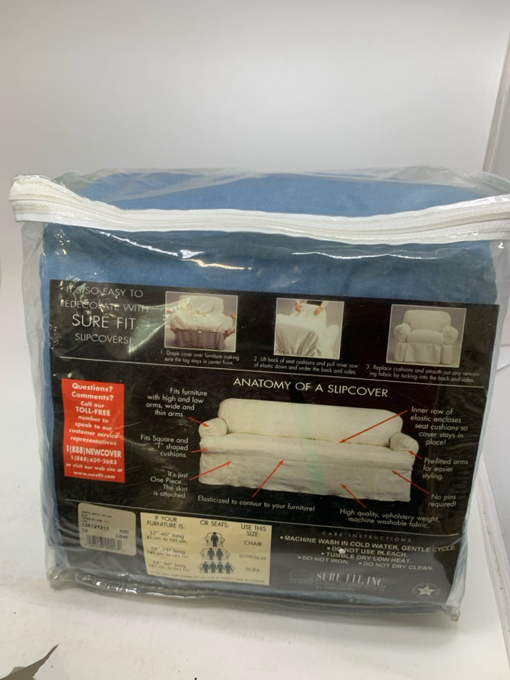 NIB LOVE SEAT SLIPCOVER.