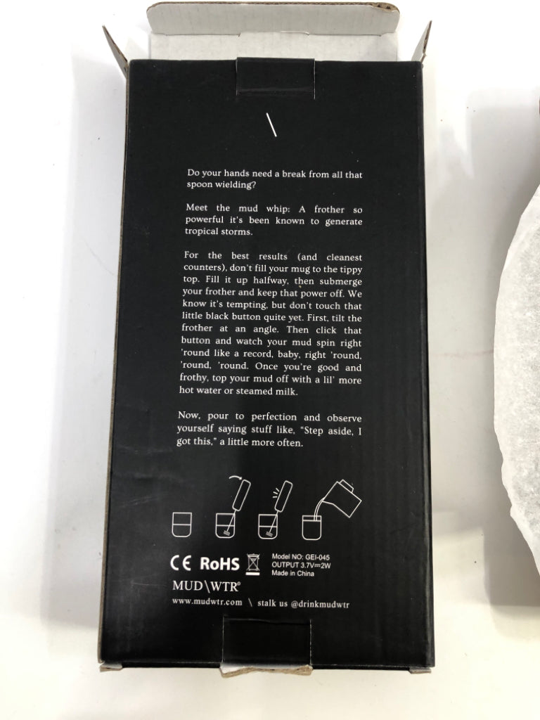 NIB WHIP DOUBLE WHISK FROTHER.