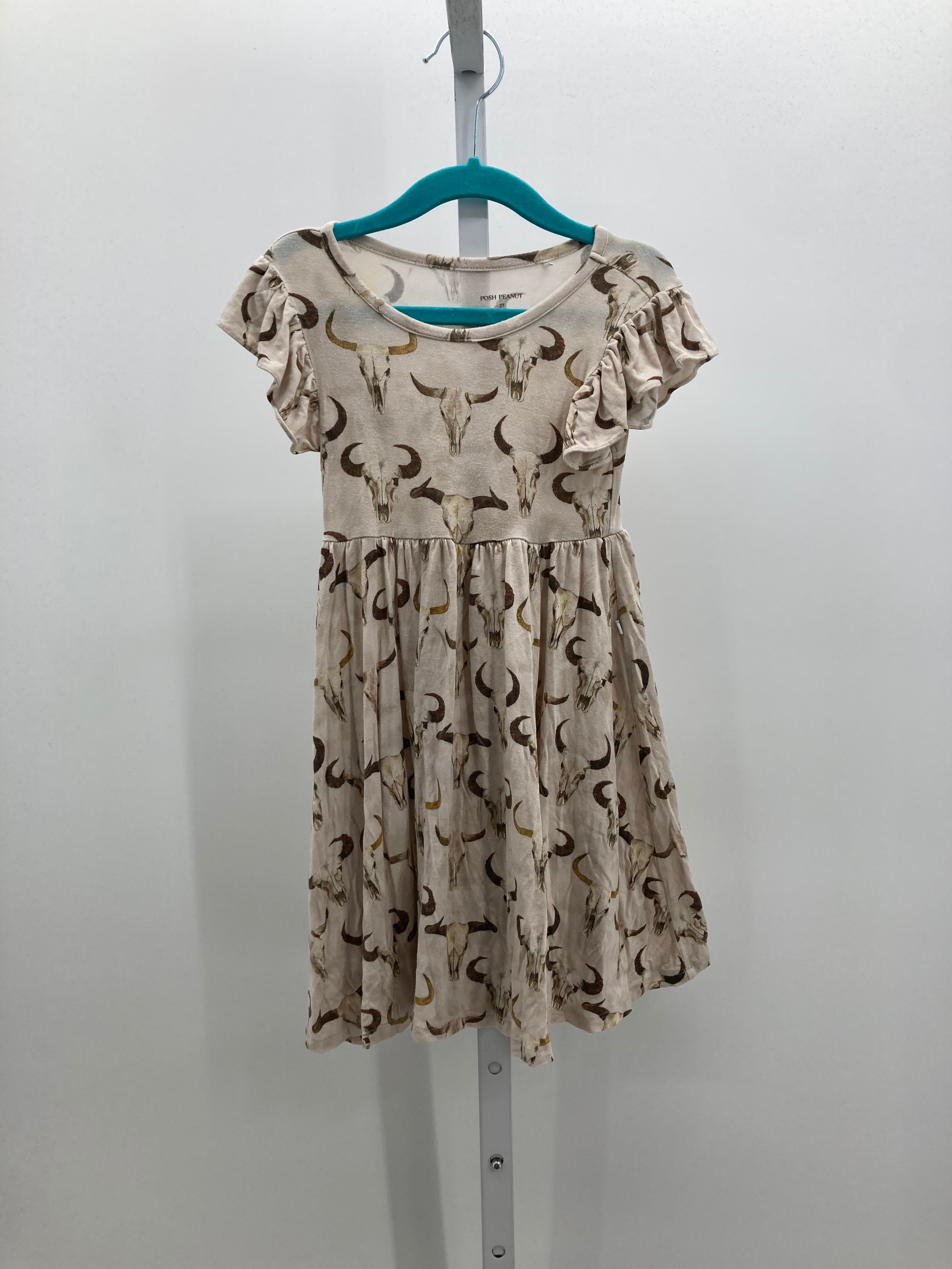 Size 3T Girls Short Sleeve Dress