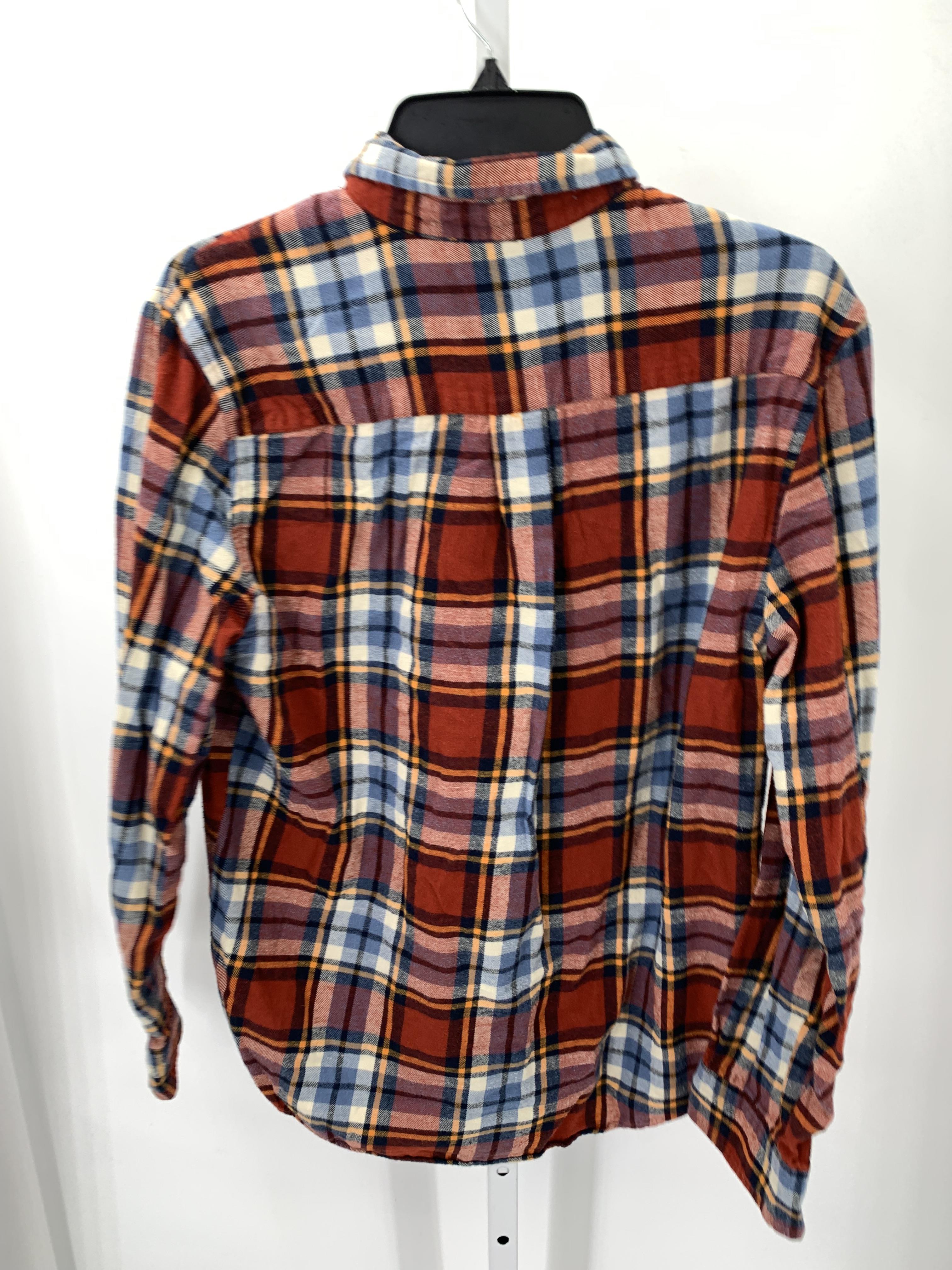 PLAID BTN DOWN