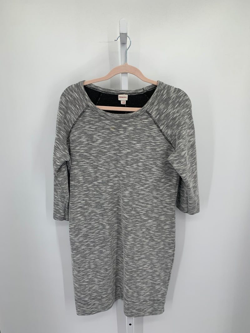 Merona Size Large Misses 3/4 Sleeve Dress