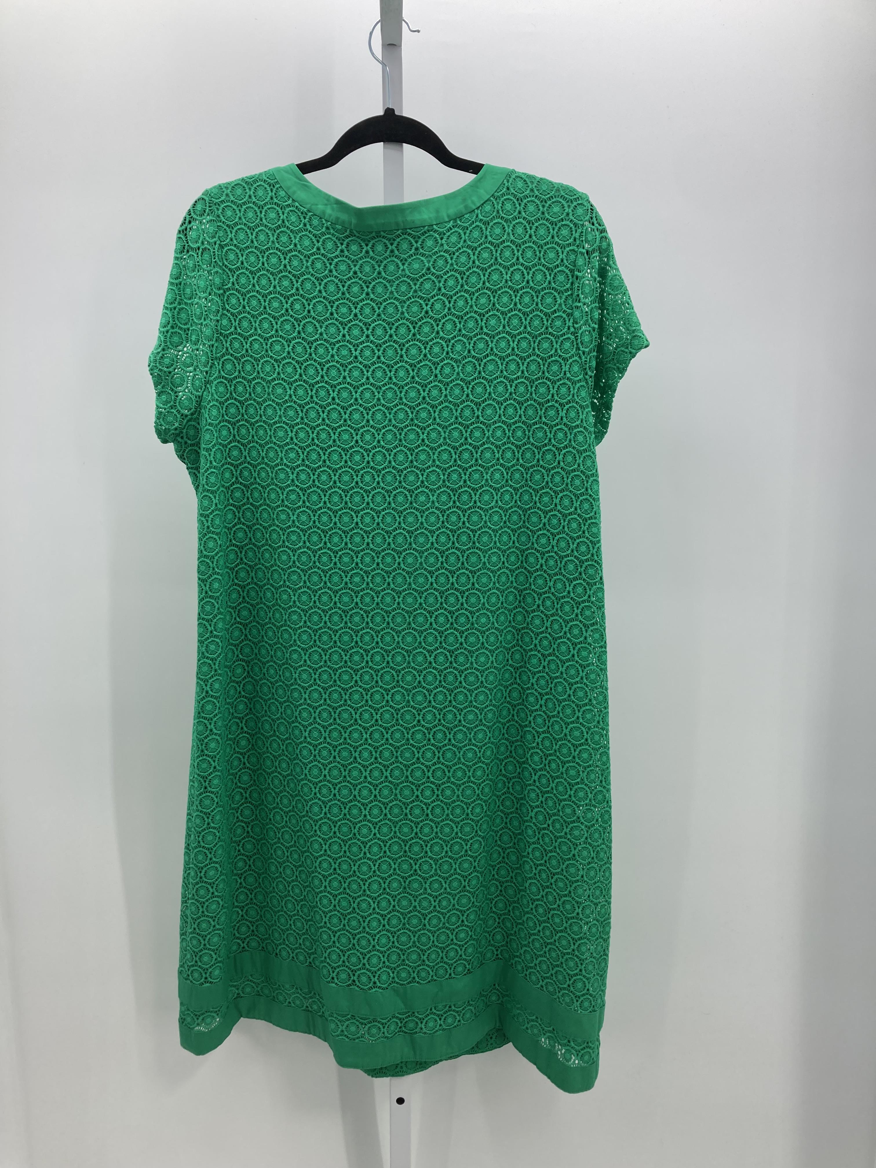 Isaac Mizrahi Size 1X Womens Short Sleeve Dress