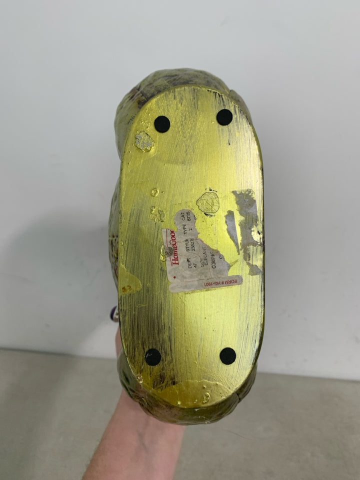 LARGE LIGHTWEIGHT METAL GOLD GOURD.