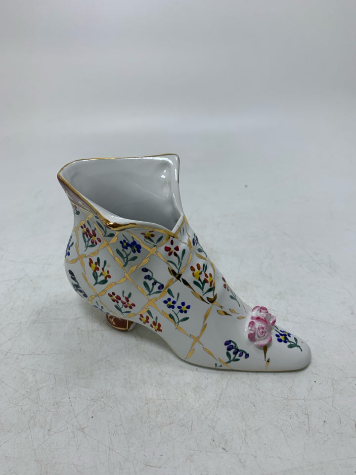 FLORAL HEELED BOOT CERAMIC.