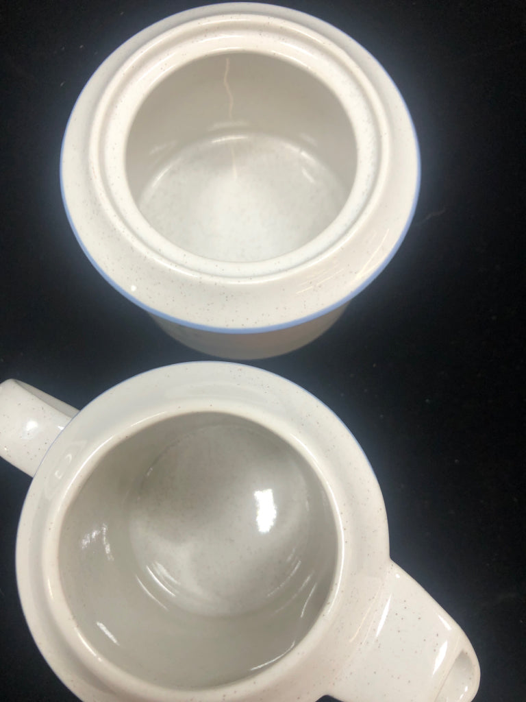 2pc LUSCIOUS FRUIT CREAMER/SUGAR SET SAVOIR VIVRE.