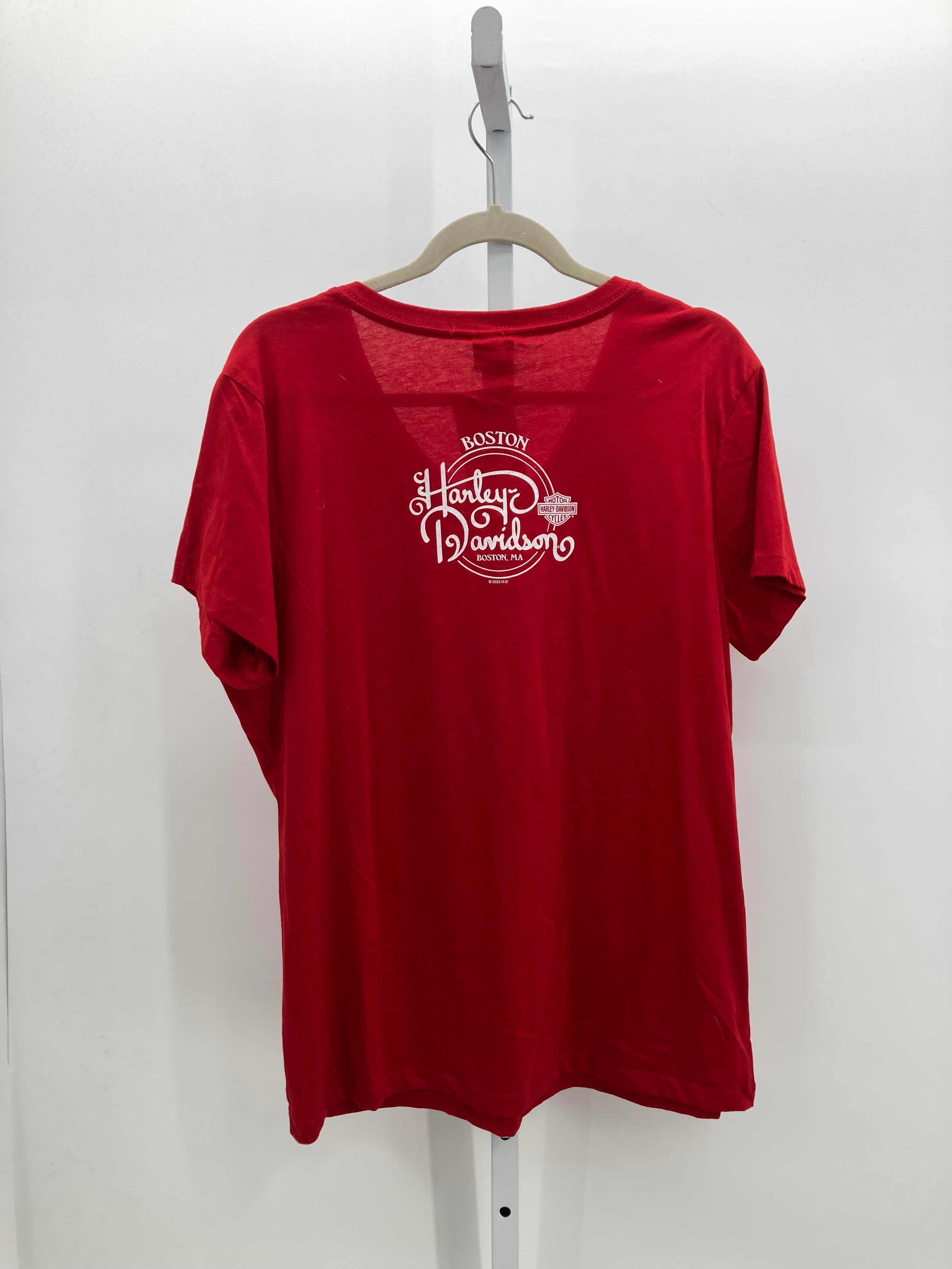 Harley-Davidson Size Extra Large Misses Short Sleeve Shirt