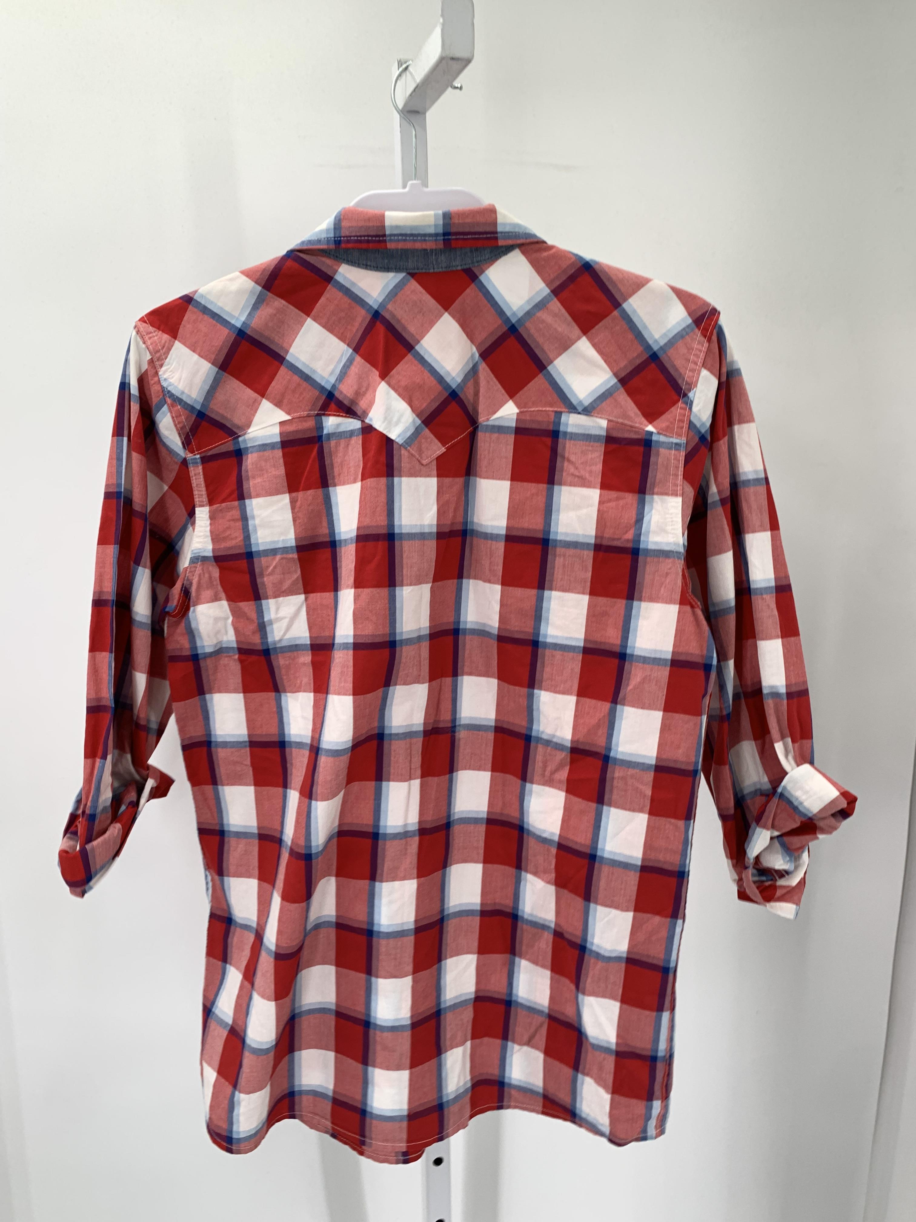 PLAID BTN DOWN