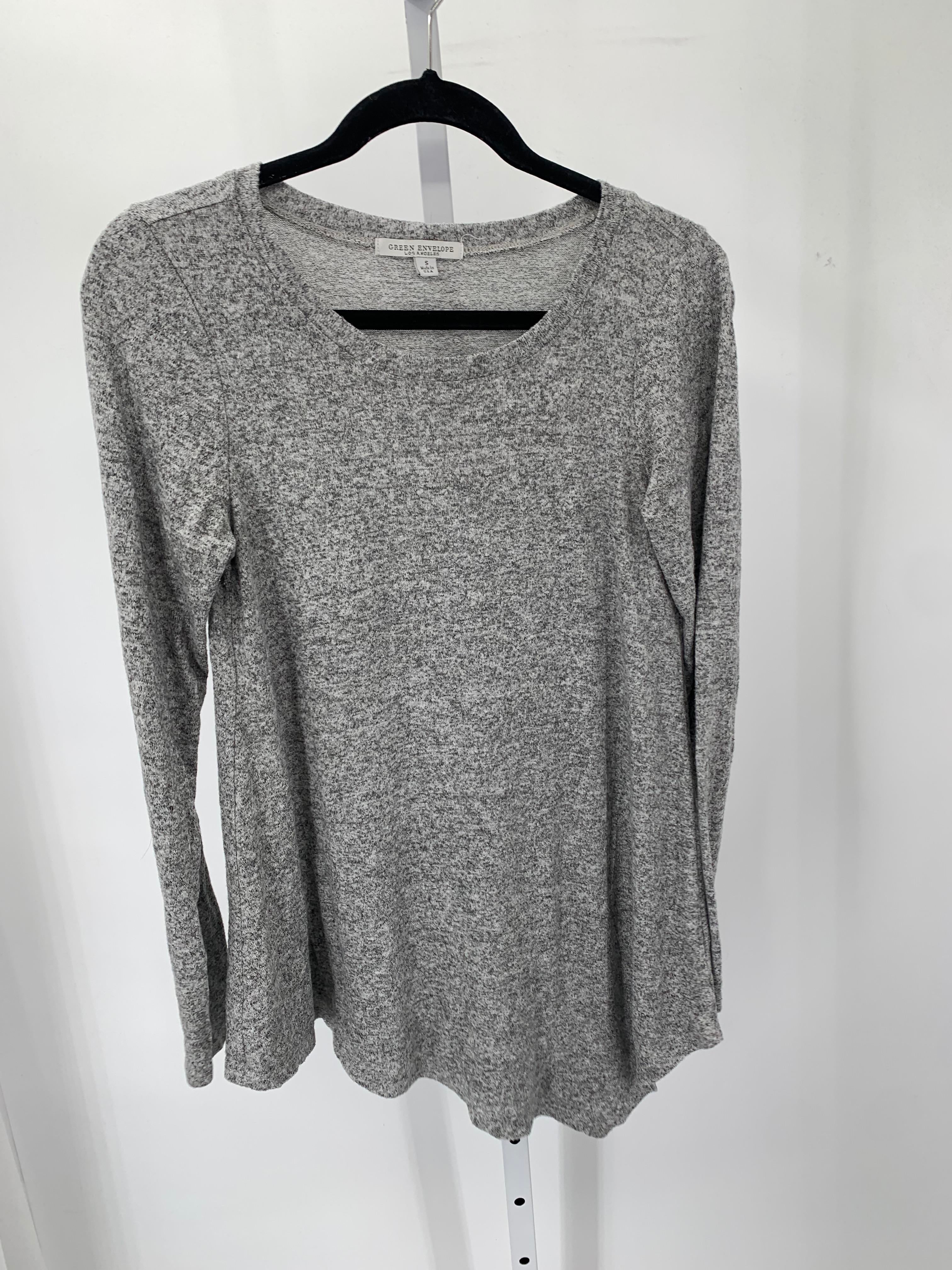 Green Envelope Size Small Misses Long Sleeve Shirt