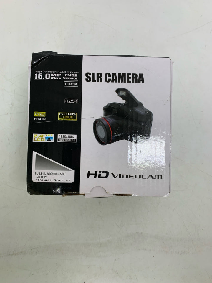 NIB LIGHTWEIGHT PLASTIC SLR CAMERA HD VIDEOCAM.