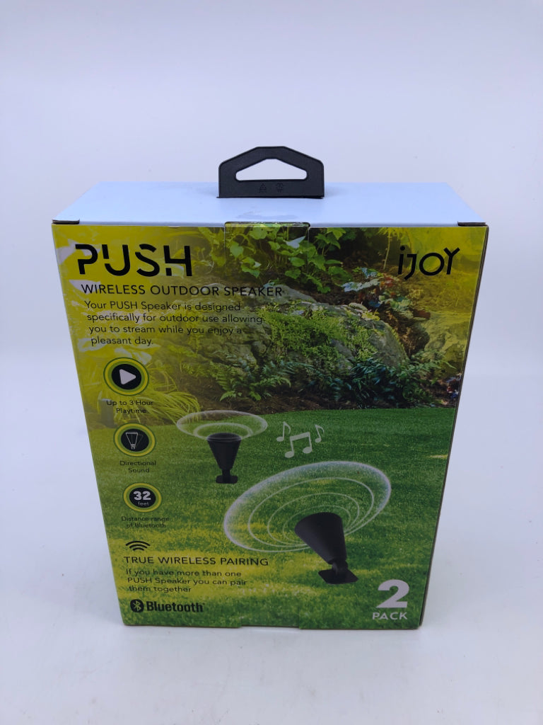 NIB PUSH WIRELESS OUTDOOR SPEAKER.