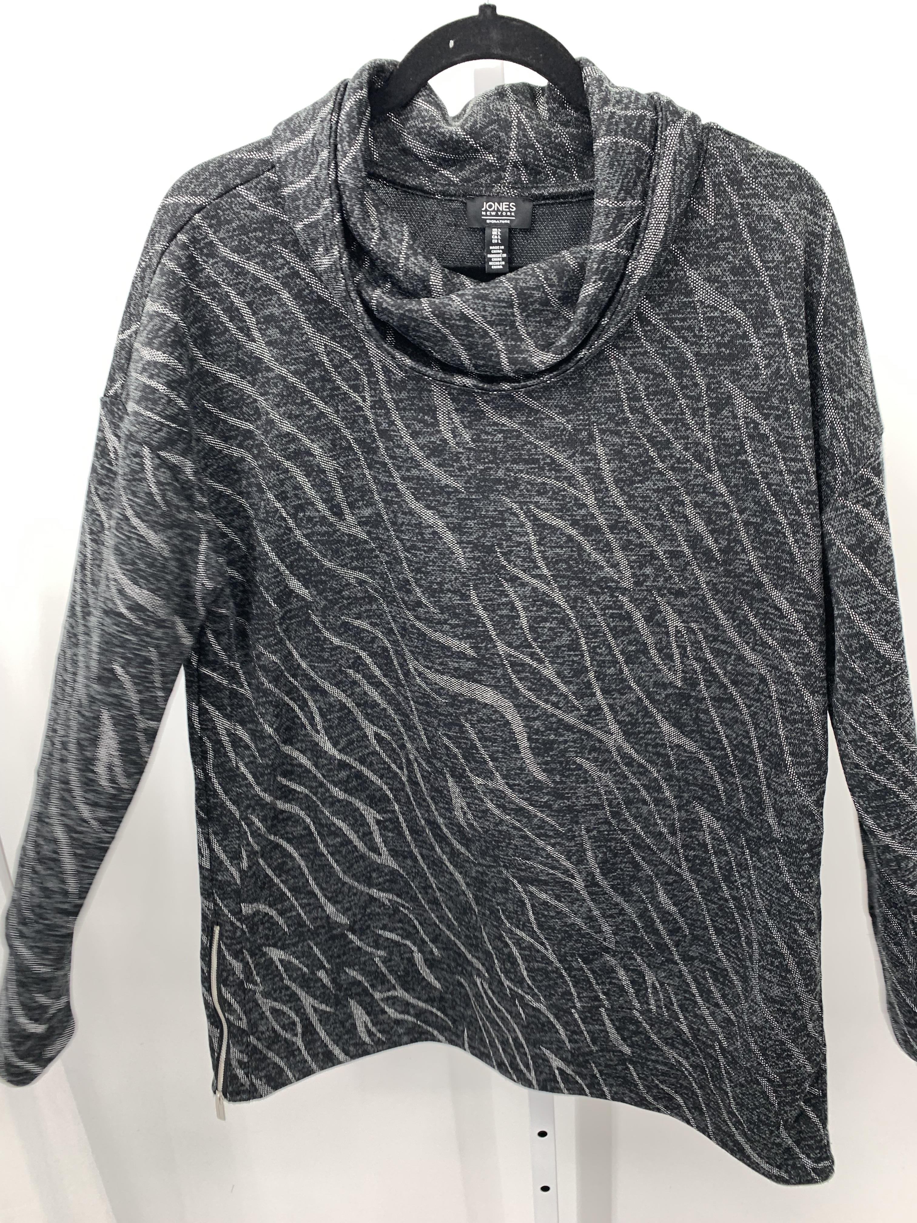 Jones New York Size Large Misses Long Sleeve Shirt