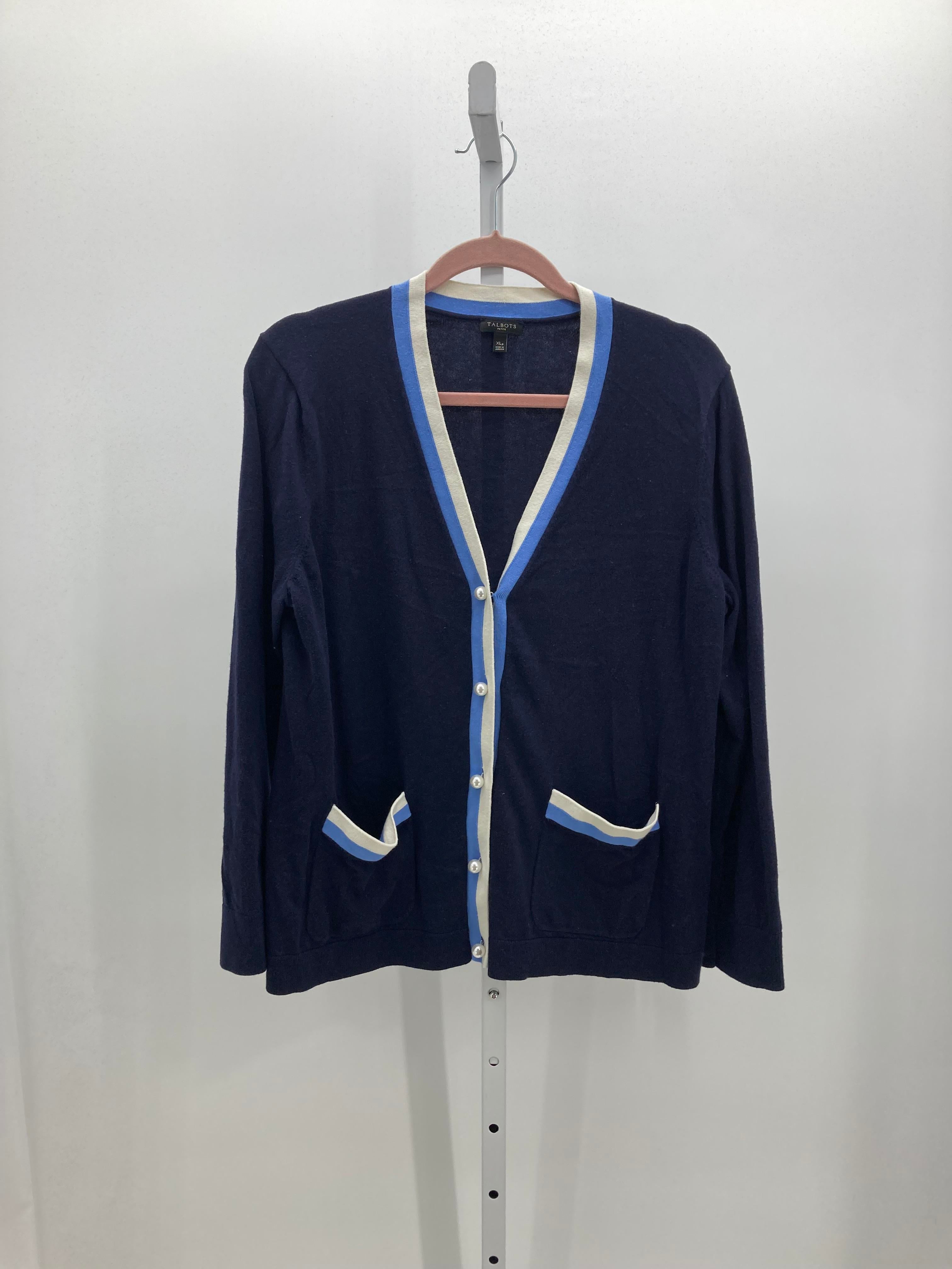 Talbots Size X Large Petite Petite Long Slv Sweater