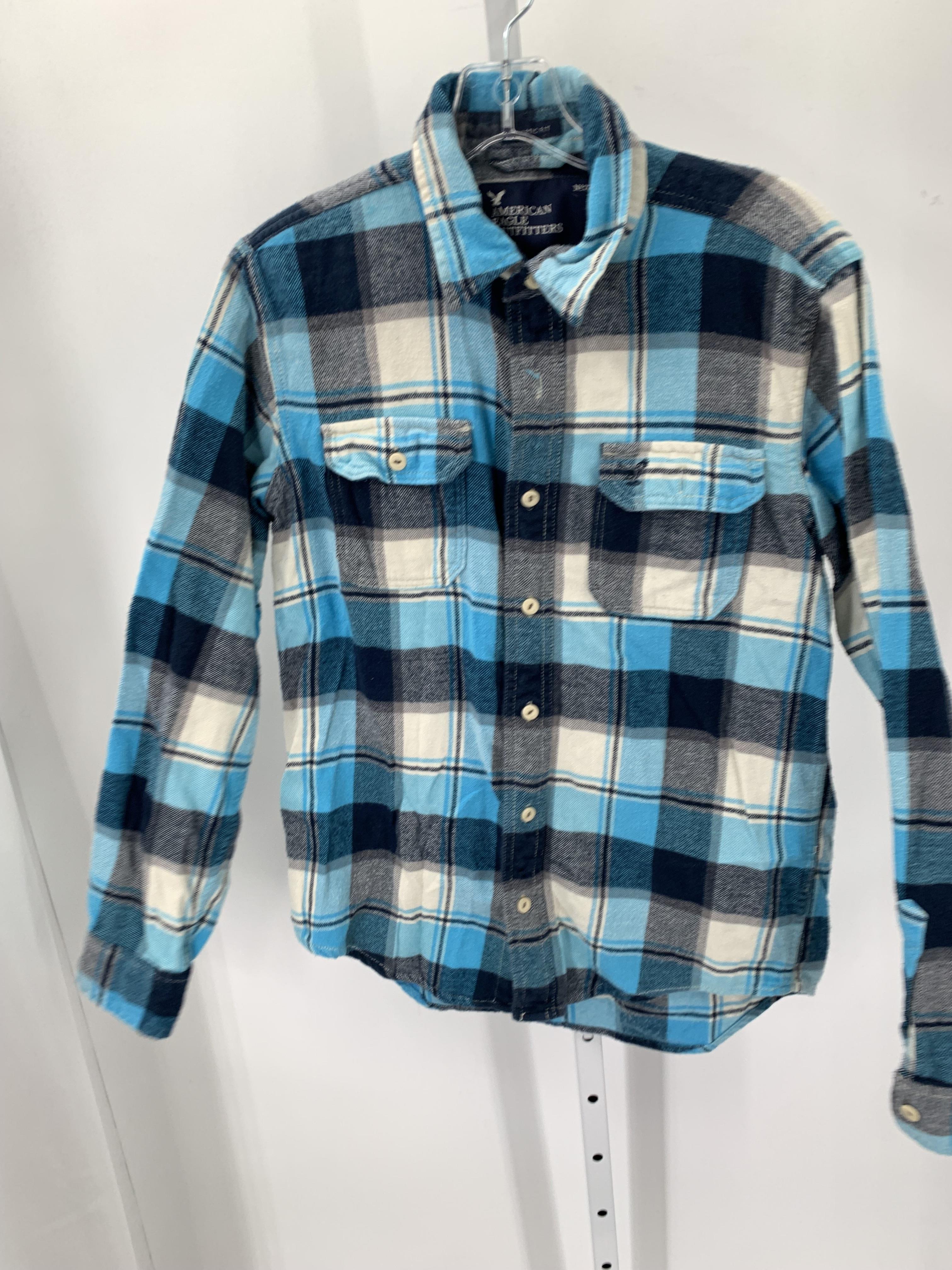 PLAID BTN DOWN